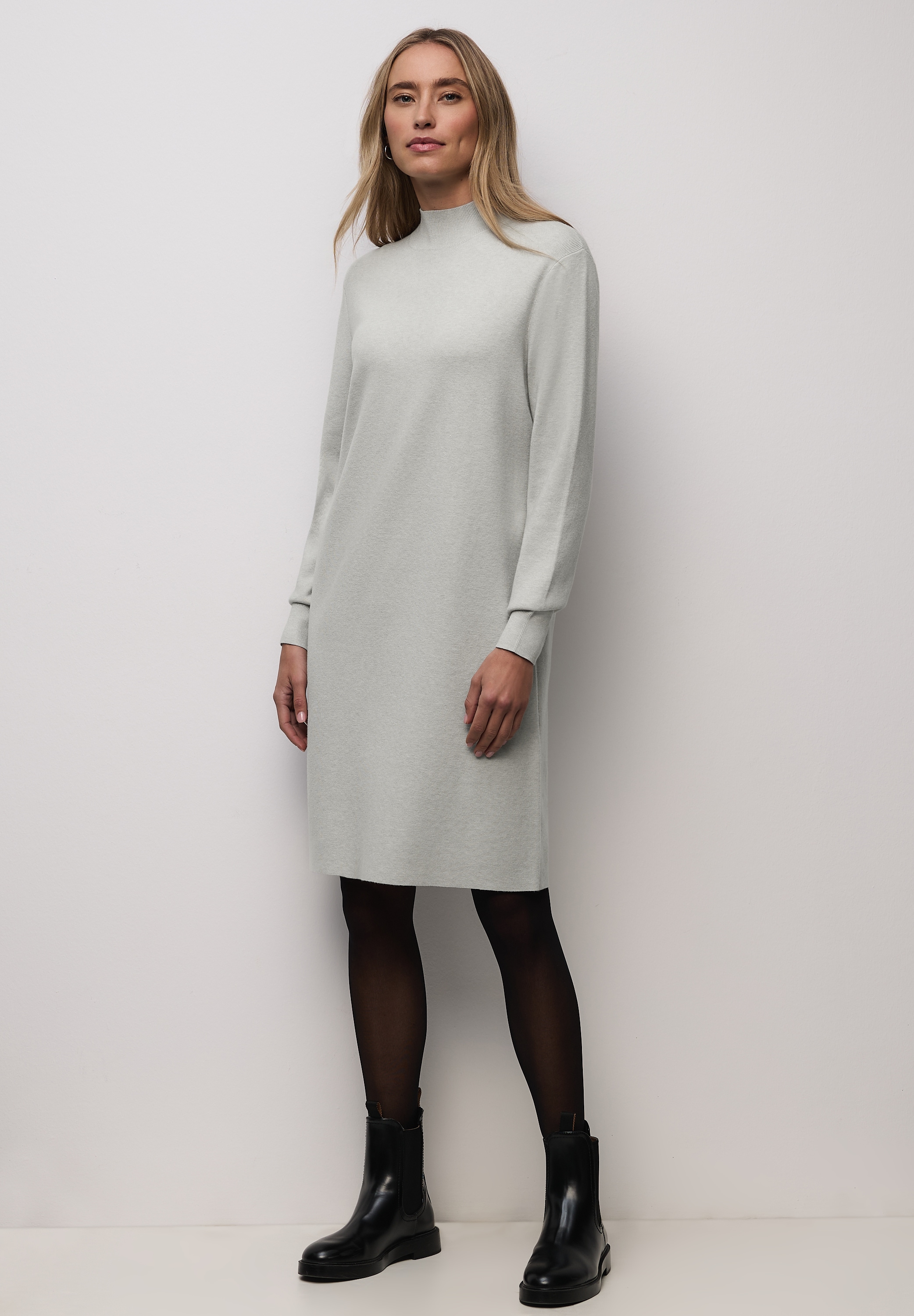 STREET ONE Strickkleid Ohne Taschen knielang günstig online kaufen