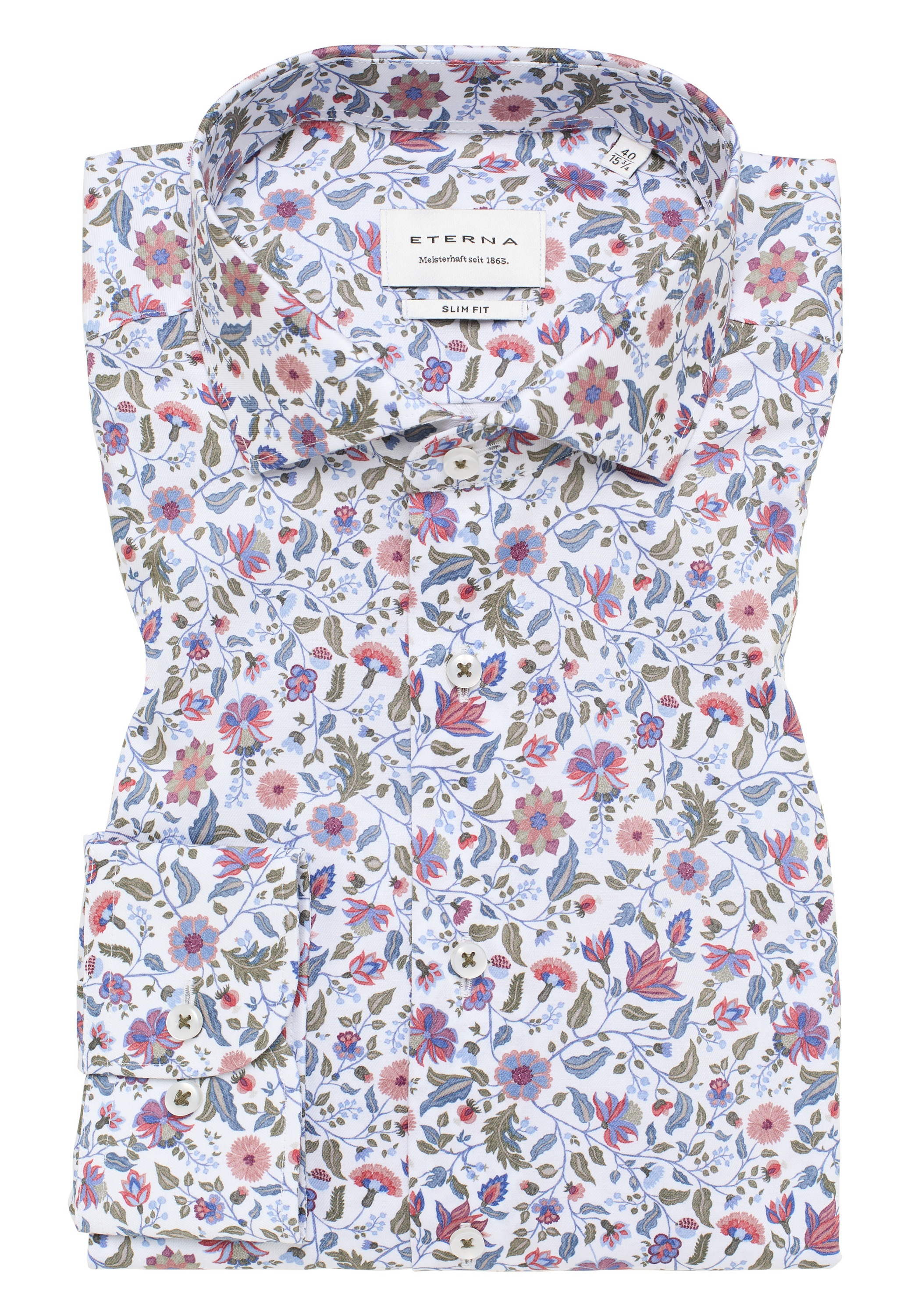Eterna Langarmhemd »SLIM FIT«, NON IRON (bügelfrei)