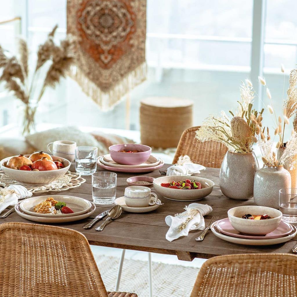like. by Villeroy & Boch Tasse »Kaffeetassen mit Untertassen Perlemor Coral 190 ml 6er Set rosa« Spülmaschinengeeignet, Mikrowellengeeignet