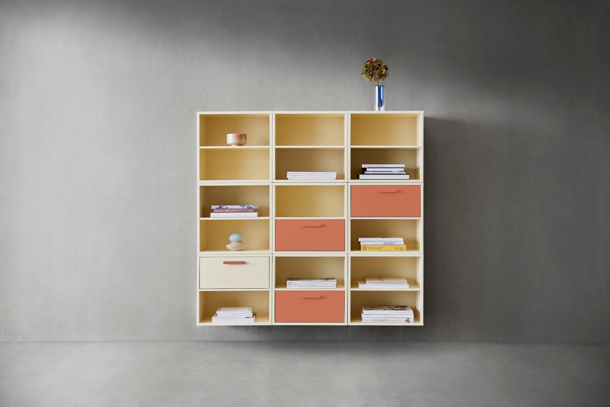 Hammel Furniture aus Modulen, Hammel«, mit bestellen 136,2 unterschiedl.farbenen by Schubladen, »Keep 9 | 4 Bücherregal cm BAUR Breite