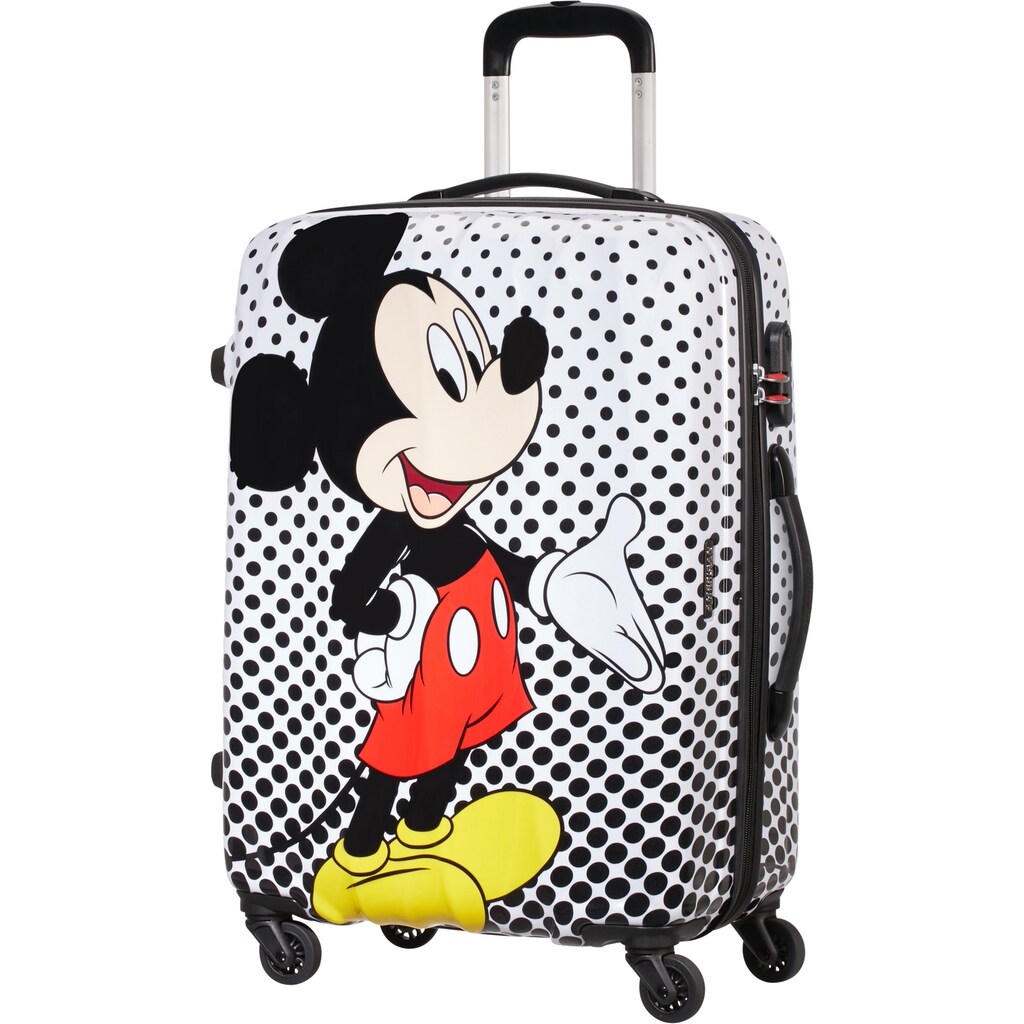 American Tourister® Hartschalen-Trolley »Disney Legends, Mickey Mouse Polka Dot, 65 cm«, 4 Rollen