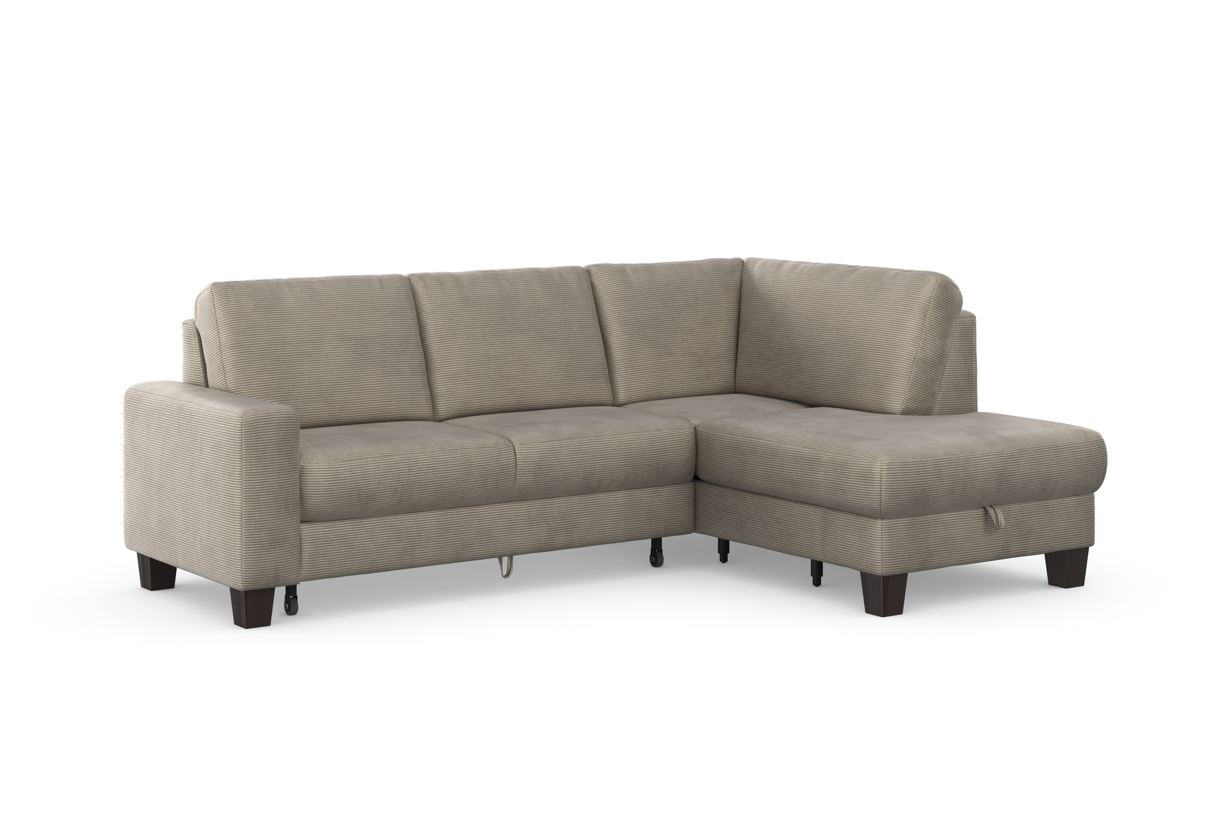 Thumbnail - Home affaire Ecksofa "Summer L-Form" mit Ottomane, mit oder ohne Bettfunktion und Bettkasten, Cord-Bezug