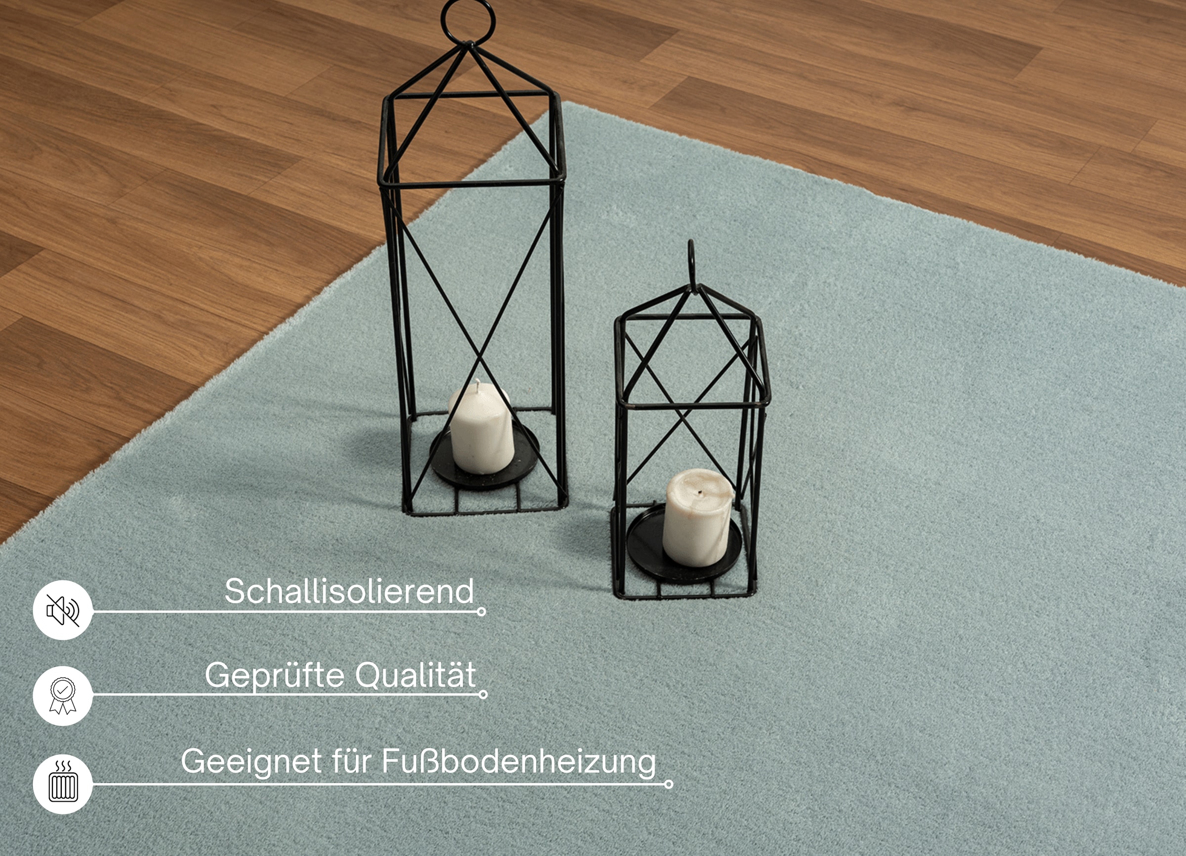 my home Teppich »Arabell, Kunstfellteppich«, rechteckig, 16 mm Höhe, flauschig, kuschelig, Felloptik, Anti-Rutsch-Unterseite, Waschbar