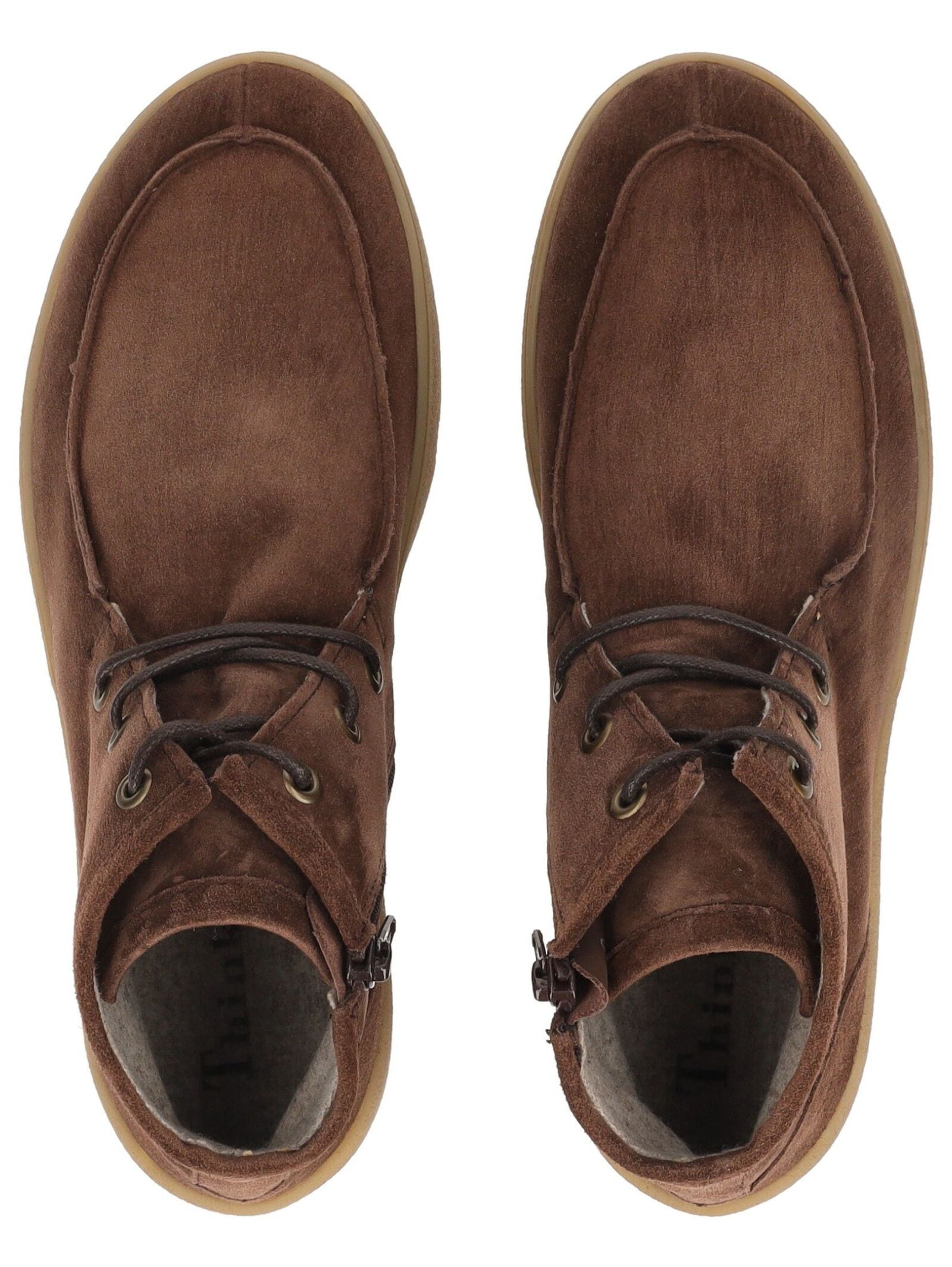Think! Plateaustiefelette »Think! Stiefelette Veloursleder«