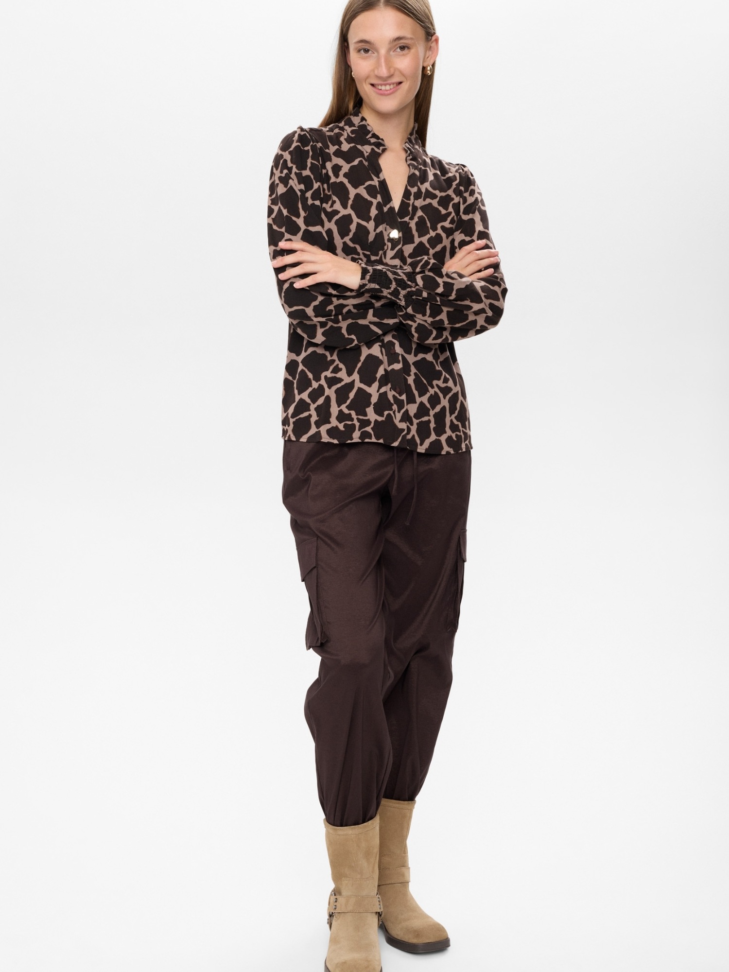 nümph Langarmhemd »Nümph Shirt NUHANA«