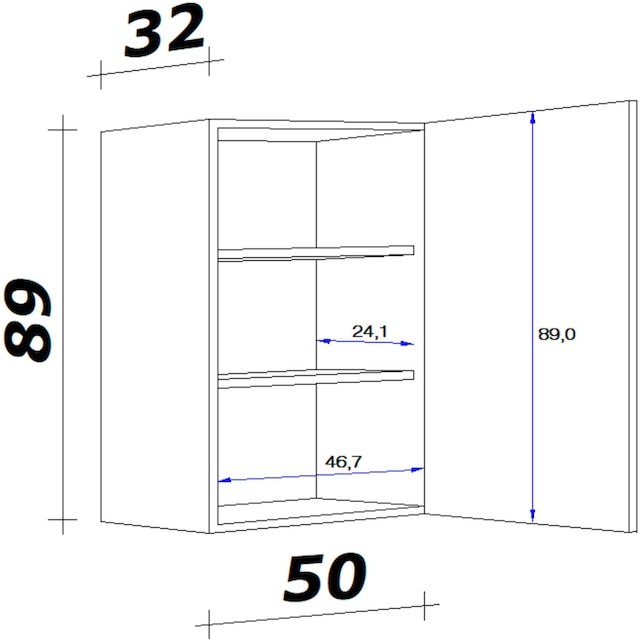 Hängeschrank x cm »Nepal«, BAUR 50 | 32 x x bestellen x Flex-Well H 89 T) (B