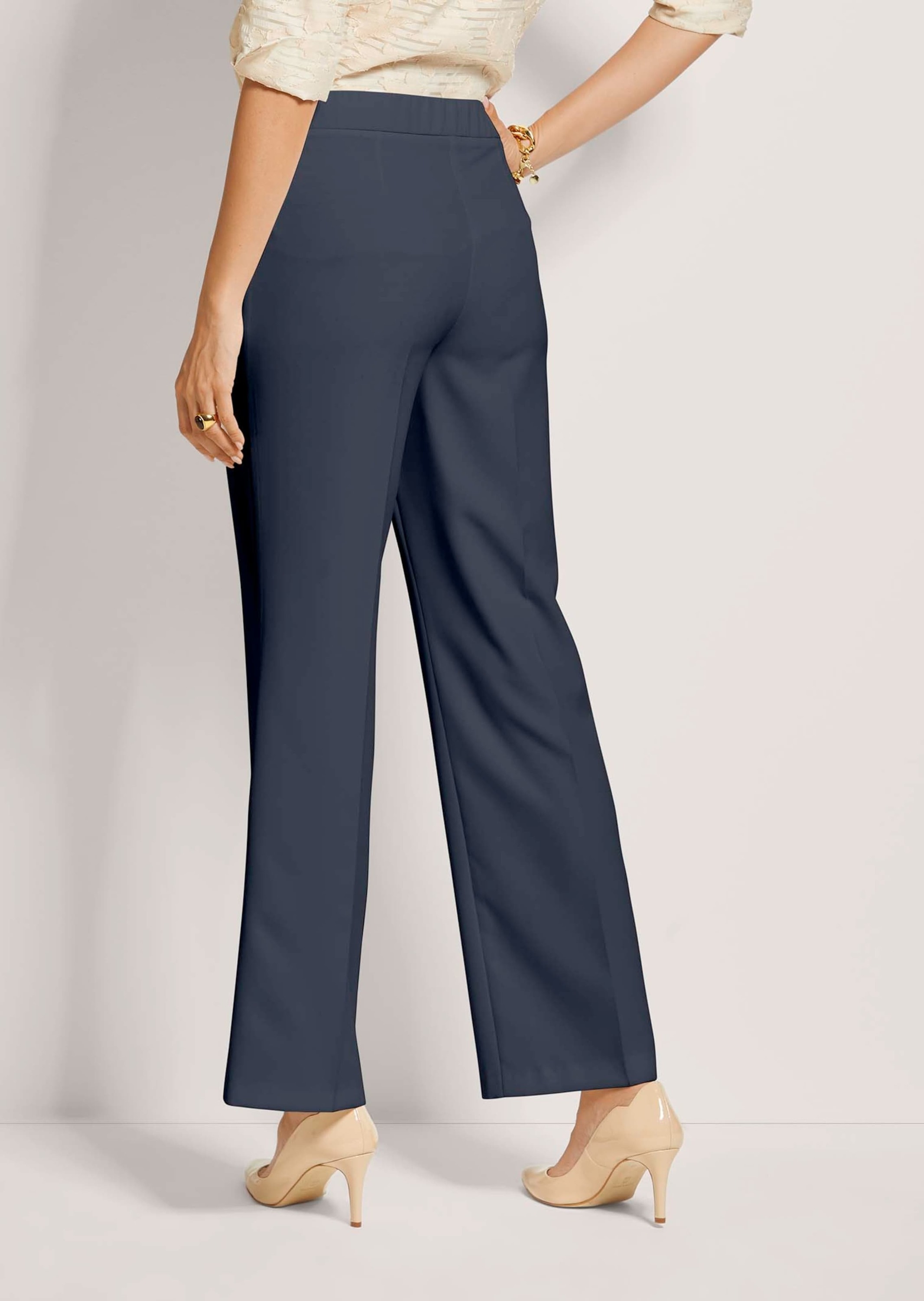 MADELEINE Stoffhose »Schlupfhose Elegante Damenhose mit Bügelfalten«