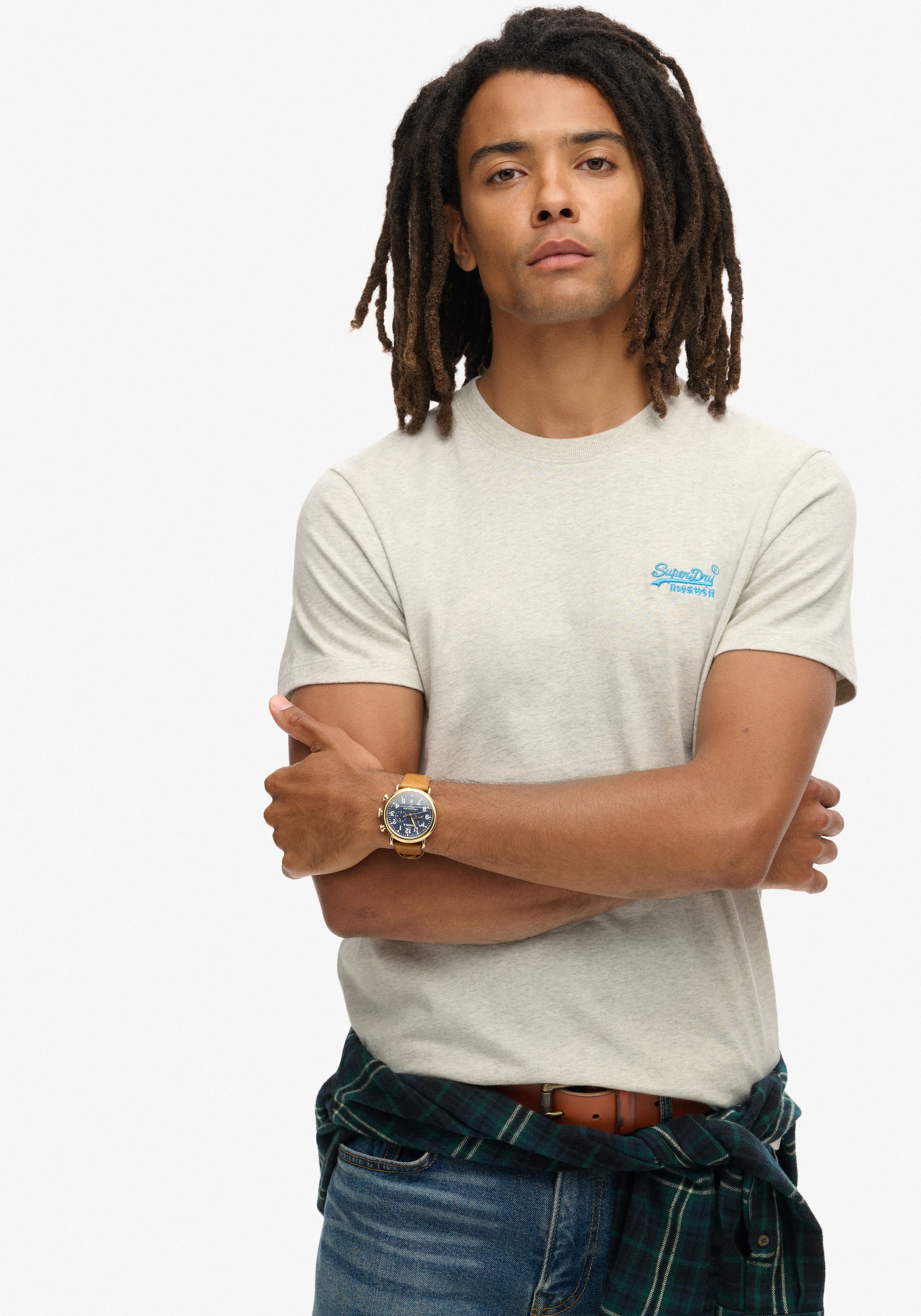 Superdry Rundhalsshirt "ESSENTIAL LOGO EMB TEE" günstig online kaufen