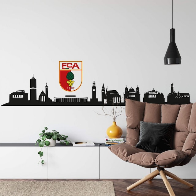 Wall-Art Wandtattoo »FC Augsburg Skyline mit Logo«, (1 St.) kaufen | BAUR