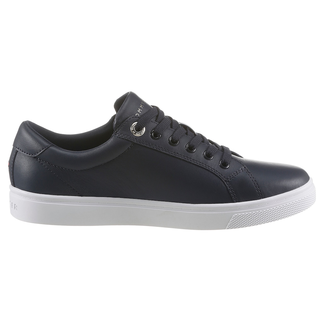 Tommy Hilfiger Sneaker »CORPORATE TOMMY CUPSOLE«, mit seitlichen Streifen, Freizeitschuh, Halbschuh, Schnürschuh