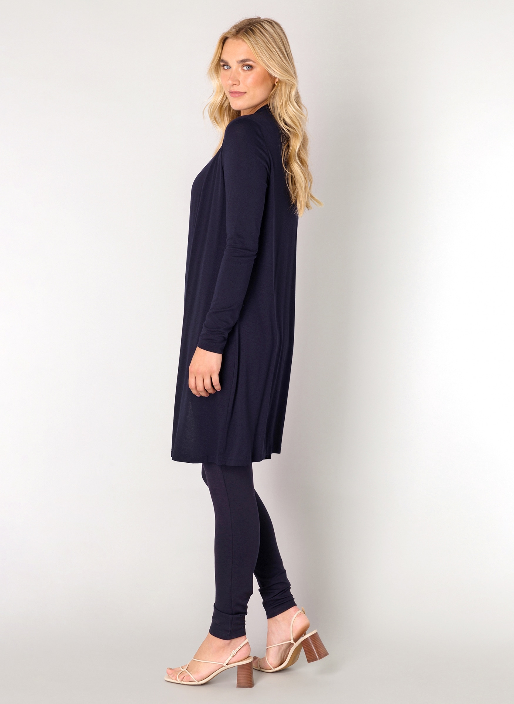 Base Level Longstrickjacke »Yayla Long«, ohne Verschluss