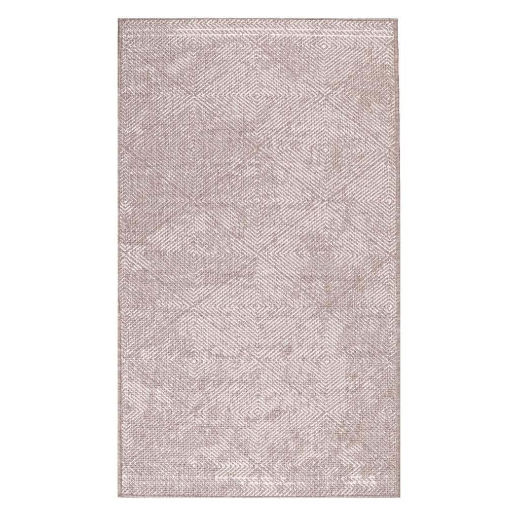 Carpet City Outdoorteppich »DUO RUG 5845« rechteckig 5 mm Höhe Wendeteppich Wetterfest In- & Outdoor, Balkon, Terrasse, Wohnzimmer