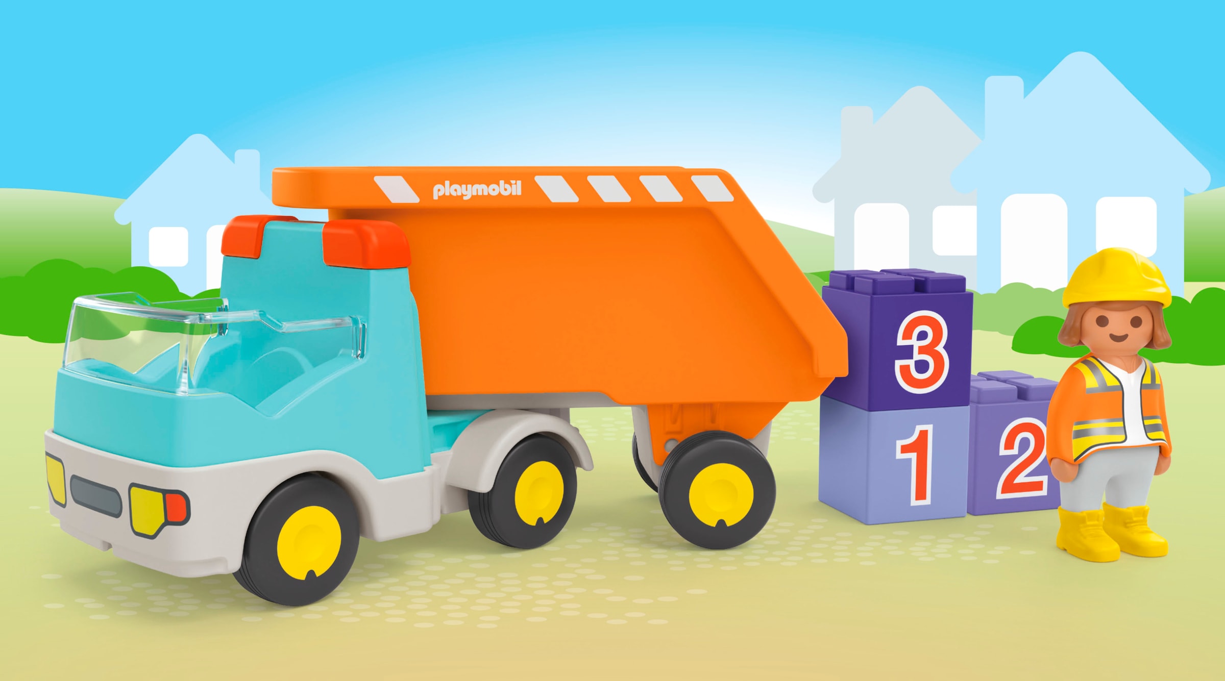 Playmobil® Konstruktions-Spielset »Kipplaster (71685), JUNIOR«, (6 St.), Made in Europe