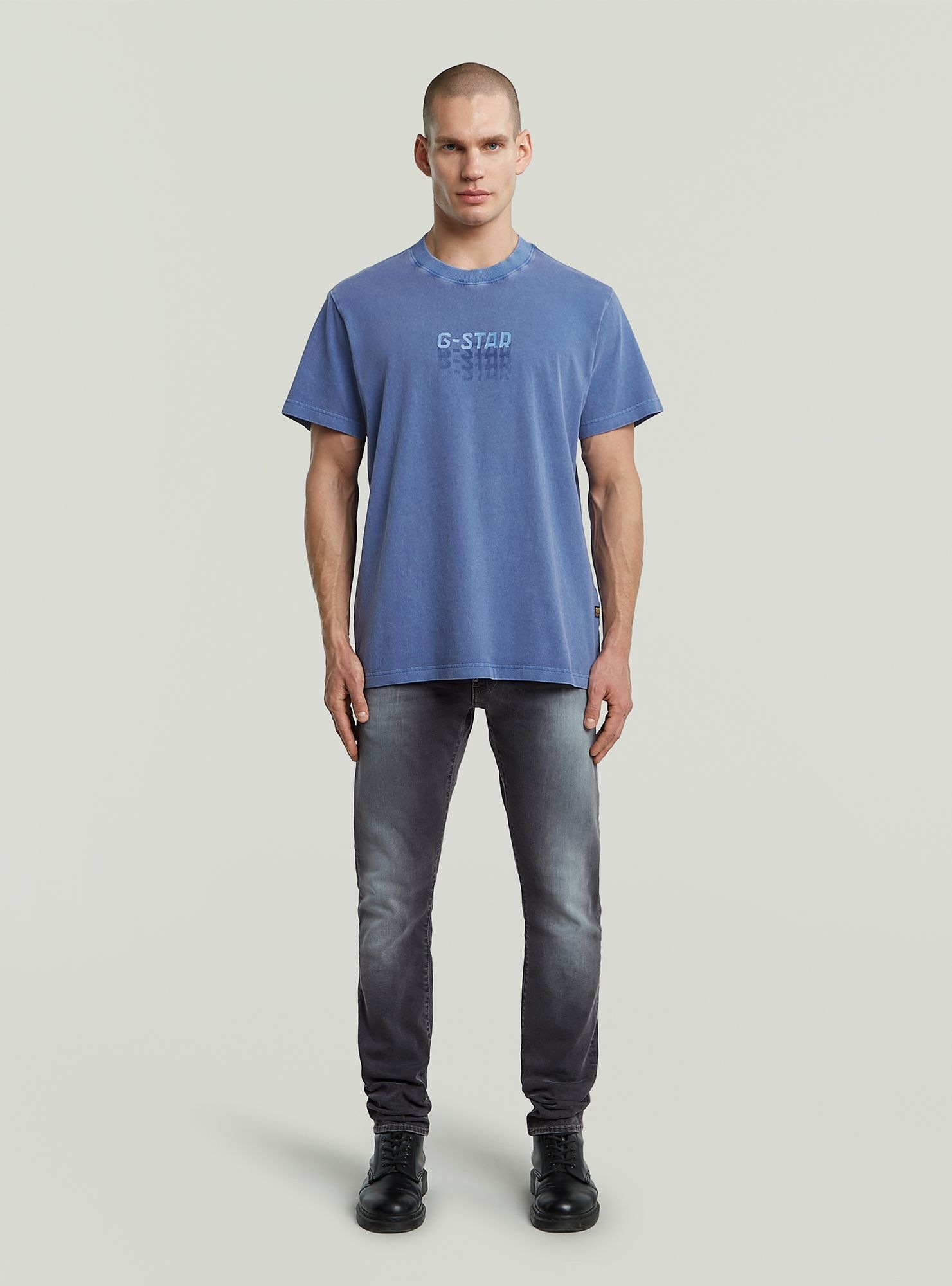 G-STAR T-Shirt "Multi Logo Overdyed Loose T-Shirt" günstig online kaufen