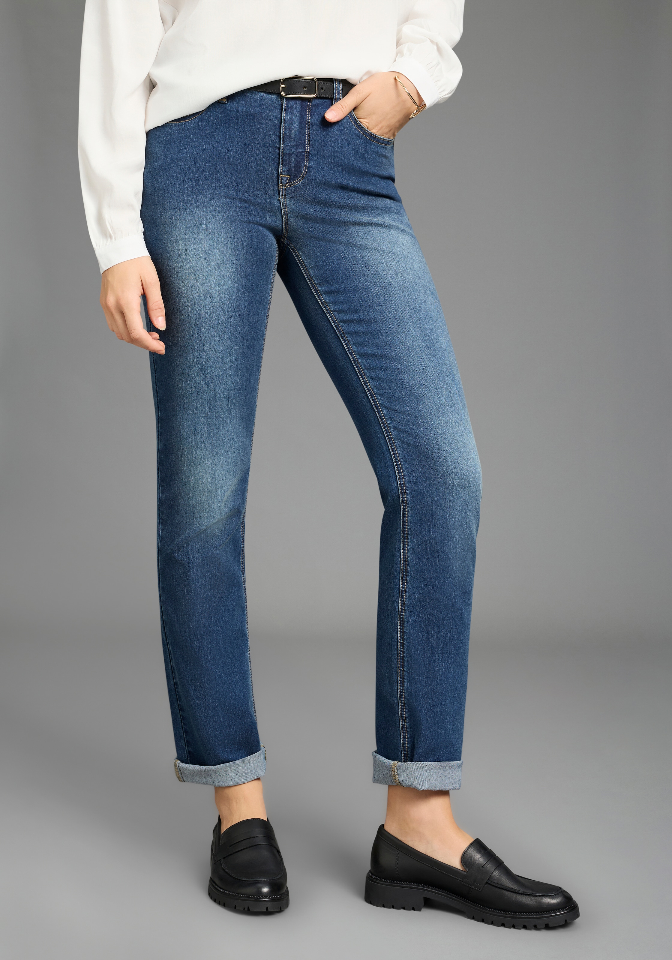 Arizona Gerade Jeans gerade geschnitten, normale Passform, hohe Leibhöhe