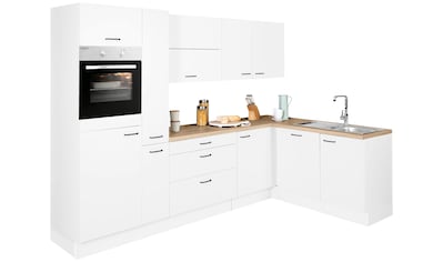 Winkelküche »Elga«, Premium-Küche mit Soft-Close-Funktion, Stellbreite 265 x 175 cm