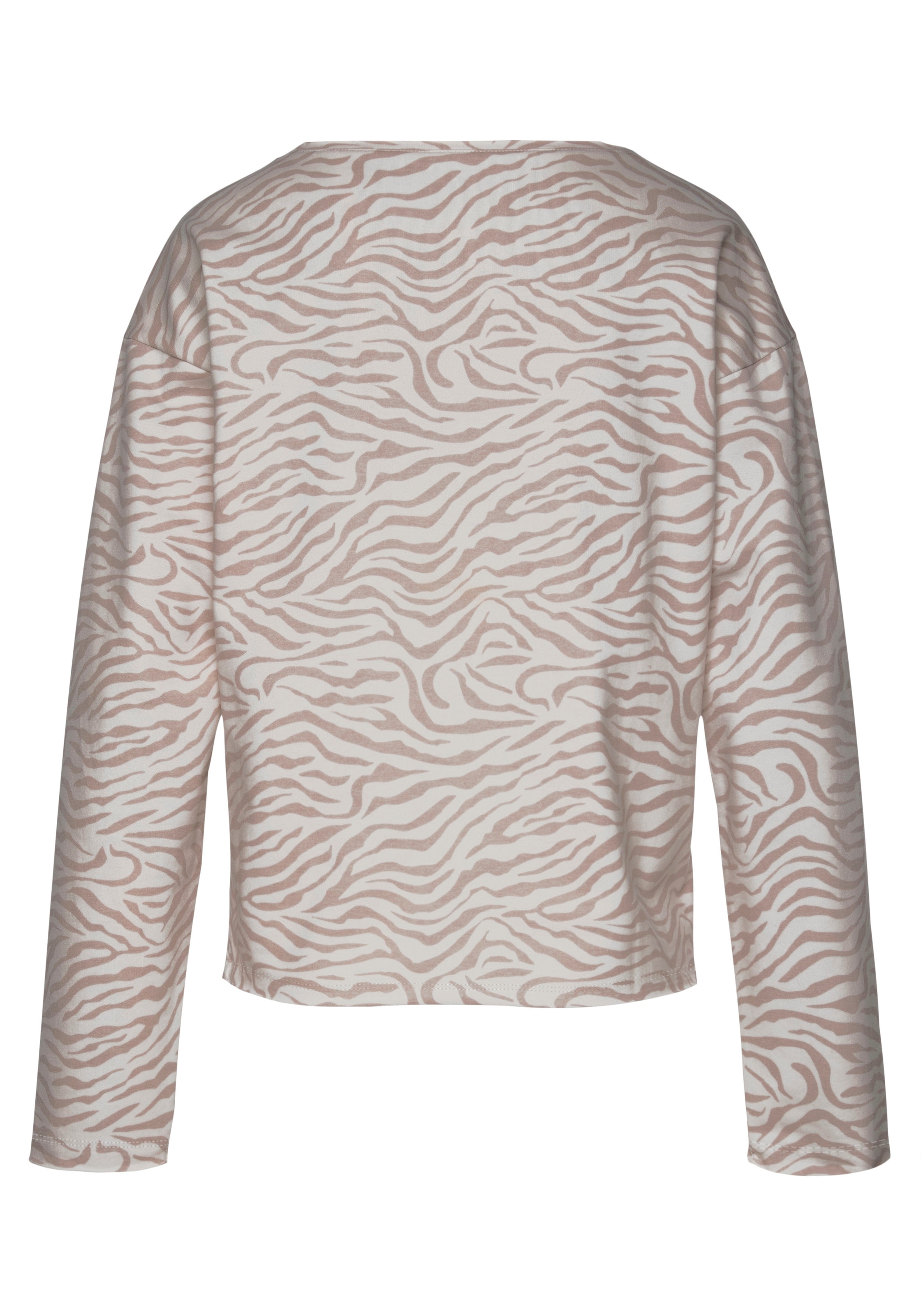 LASCANA Sweatshirt, Langarmshirt in locker sitzendem Schnitt, Loungewear