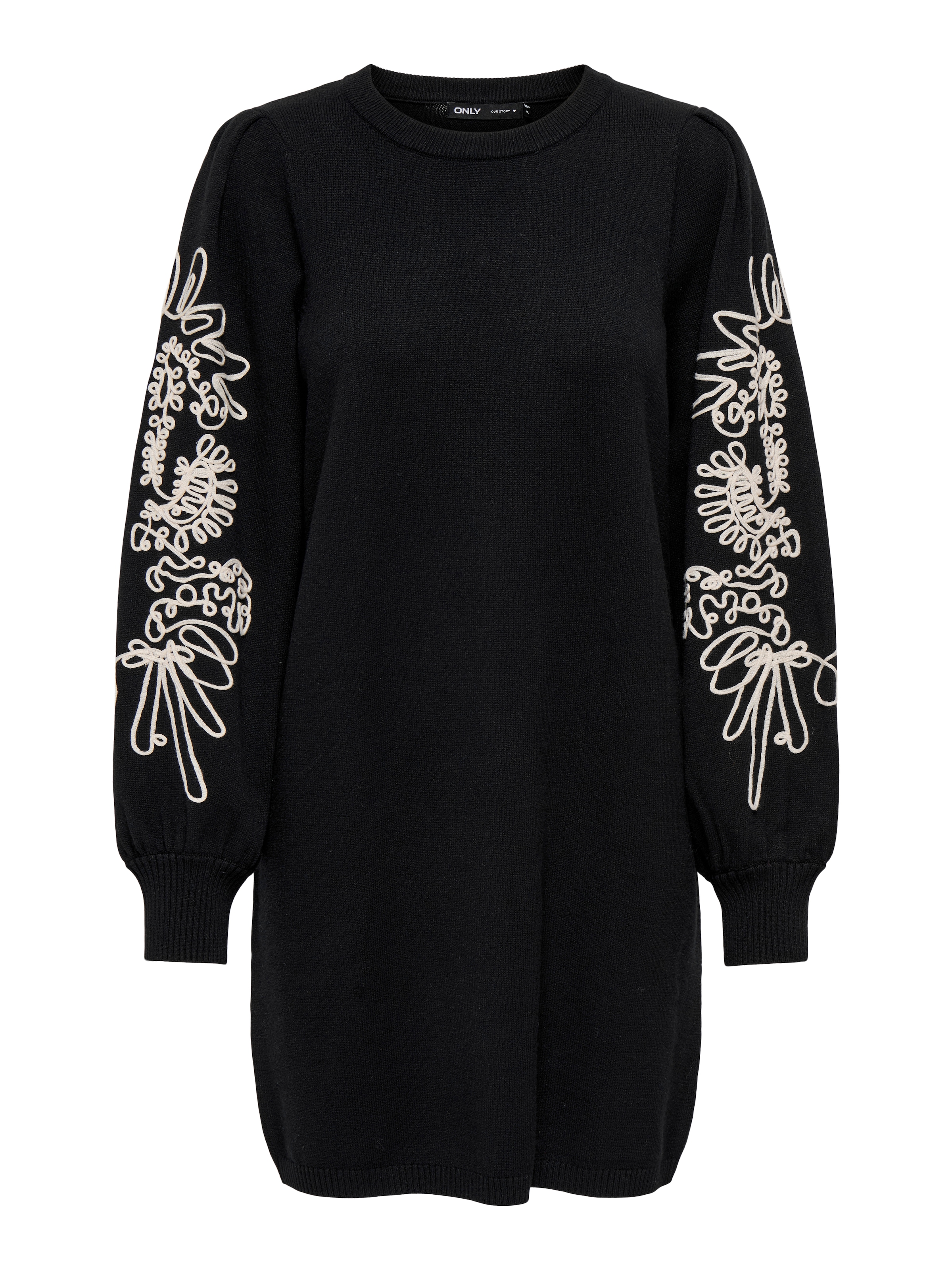 ONLY »ONLMAGNOLIA LS DETAIL DRESS KNT« Materialmix, regular fit
