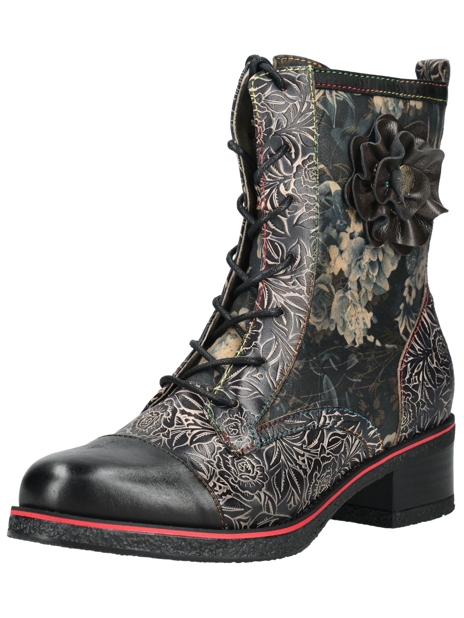 LAURA VITA Schnürstiefelette "LAURA VITA Stiefelette Leder/Textil"