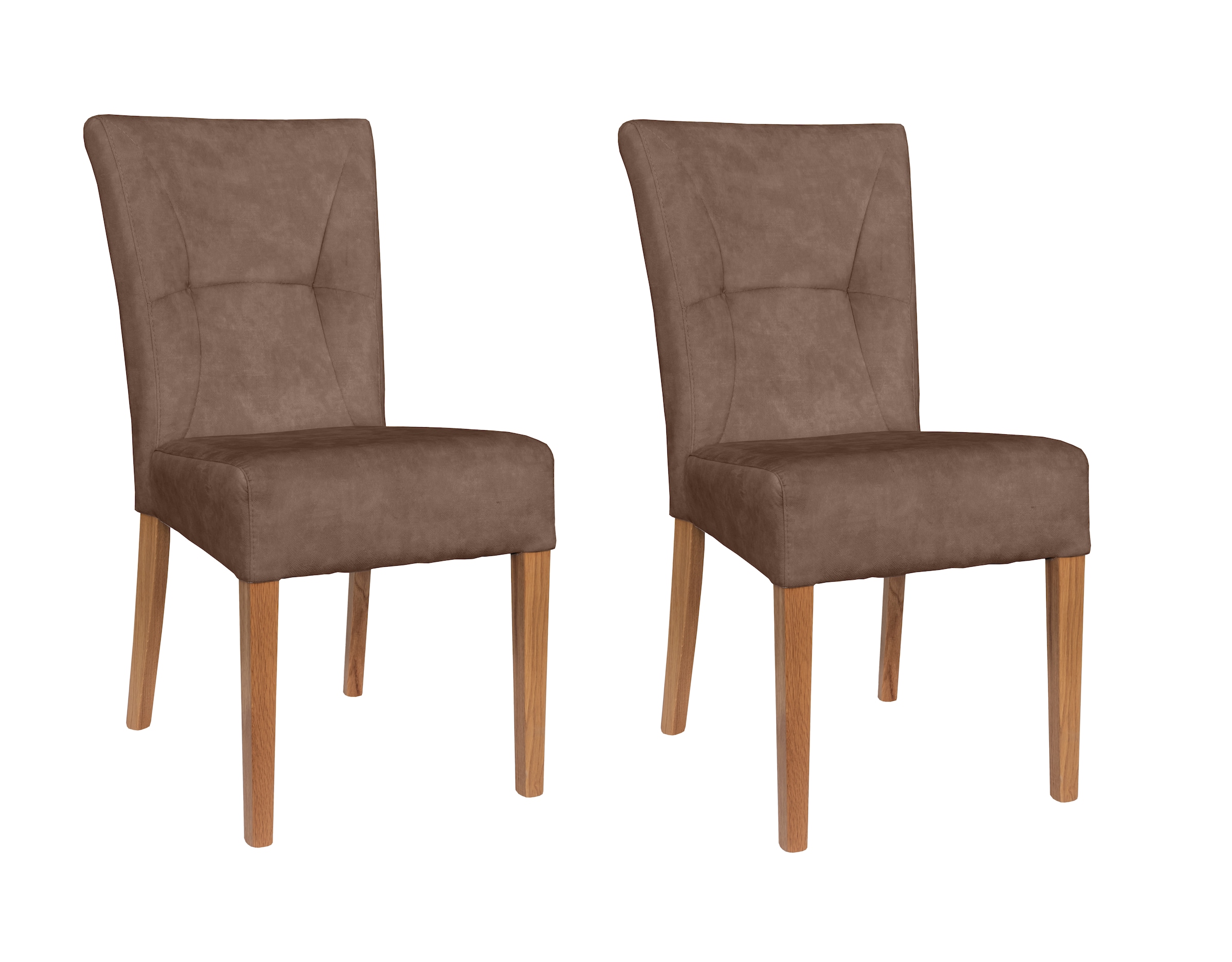 Home affaire 4-Fußstuhl "Henry" (Set) 2 Stk. Samtvelours Sitz und Rücken ge günstig online kaufen
