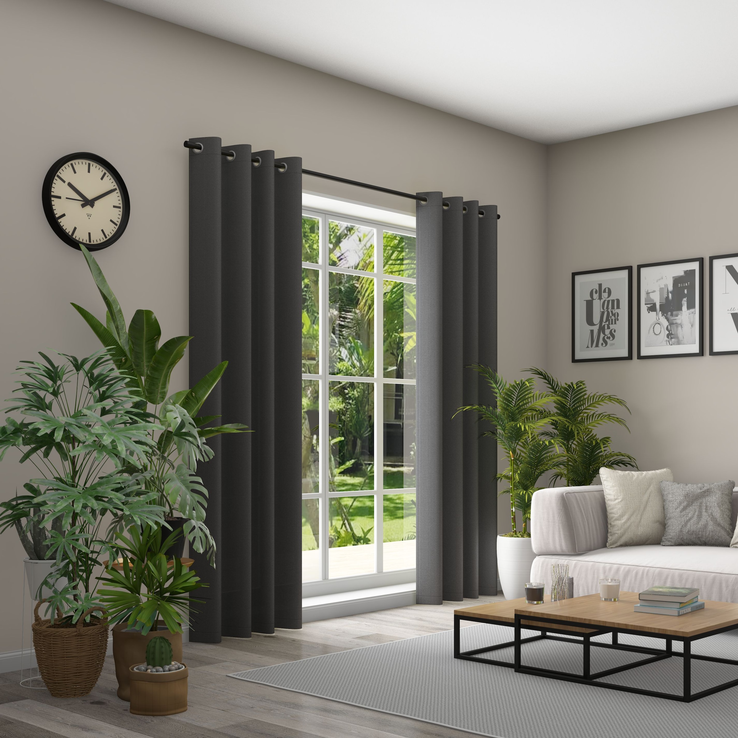 Neutex for you Vorhang "Linessa" Ösen 1 Stk. tlg. HxB: 245x137, Ösenschal m günstig online kaufen