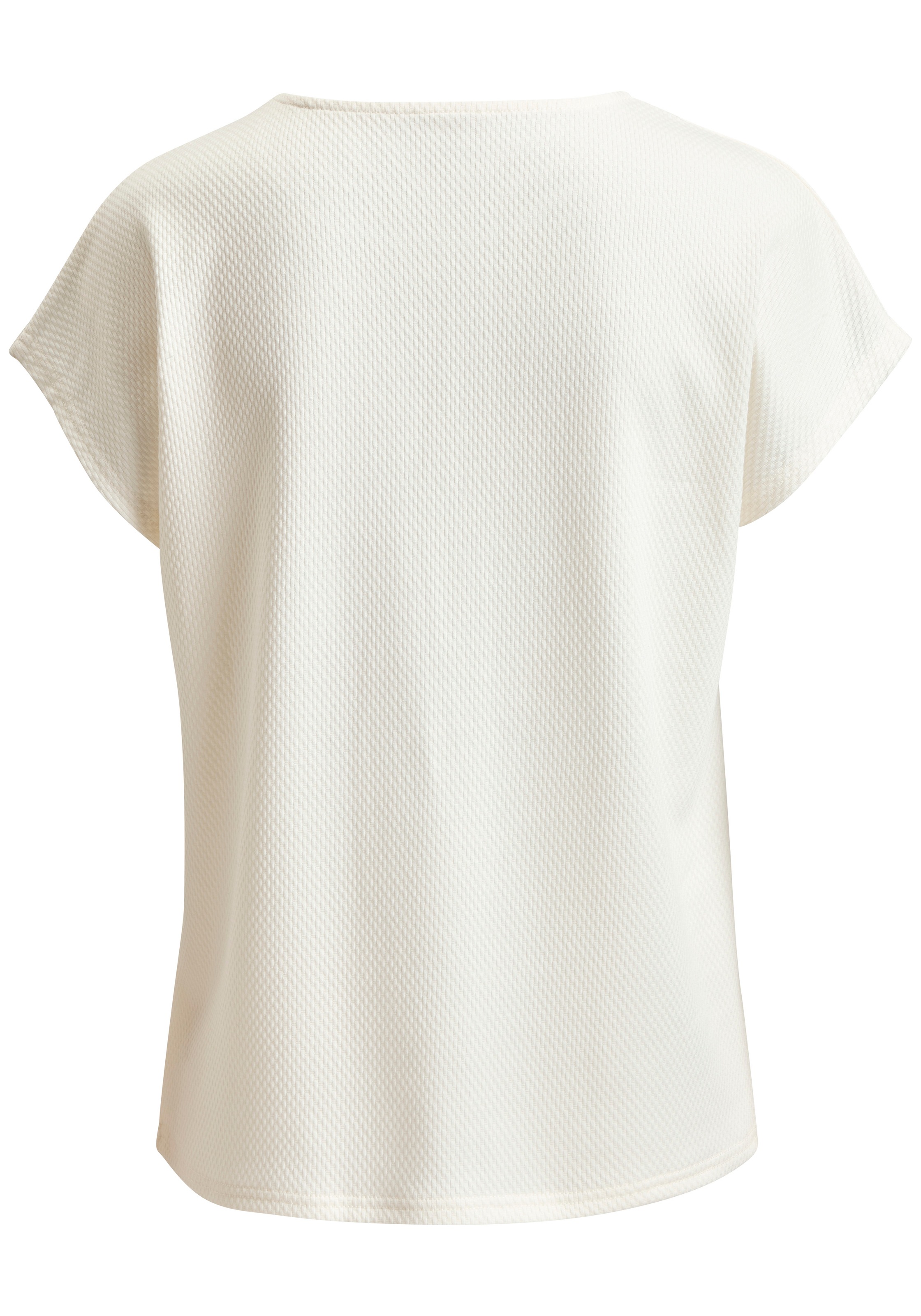 LASCANA Kurzarmshirt "in Strukturoptik" mit Viskose günstig online kaufen