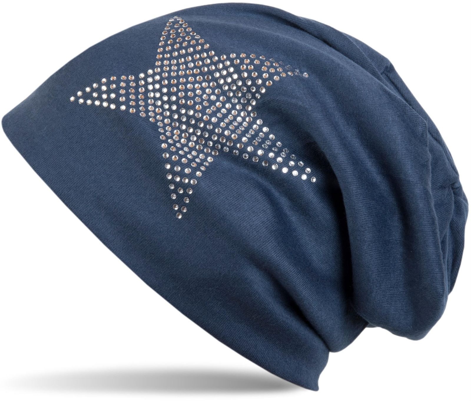 styleBREAKER Beanie "Warme Beanie Mütze mit Strass Stern" 1 Stk.