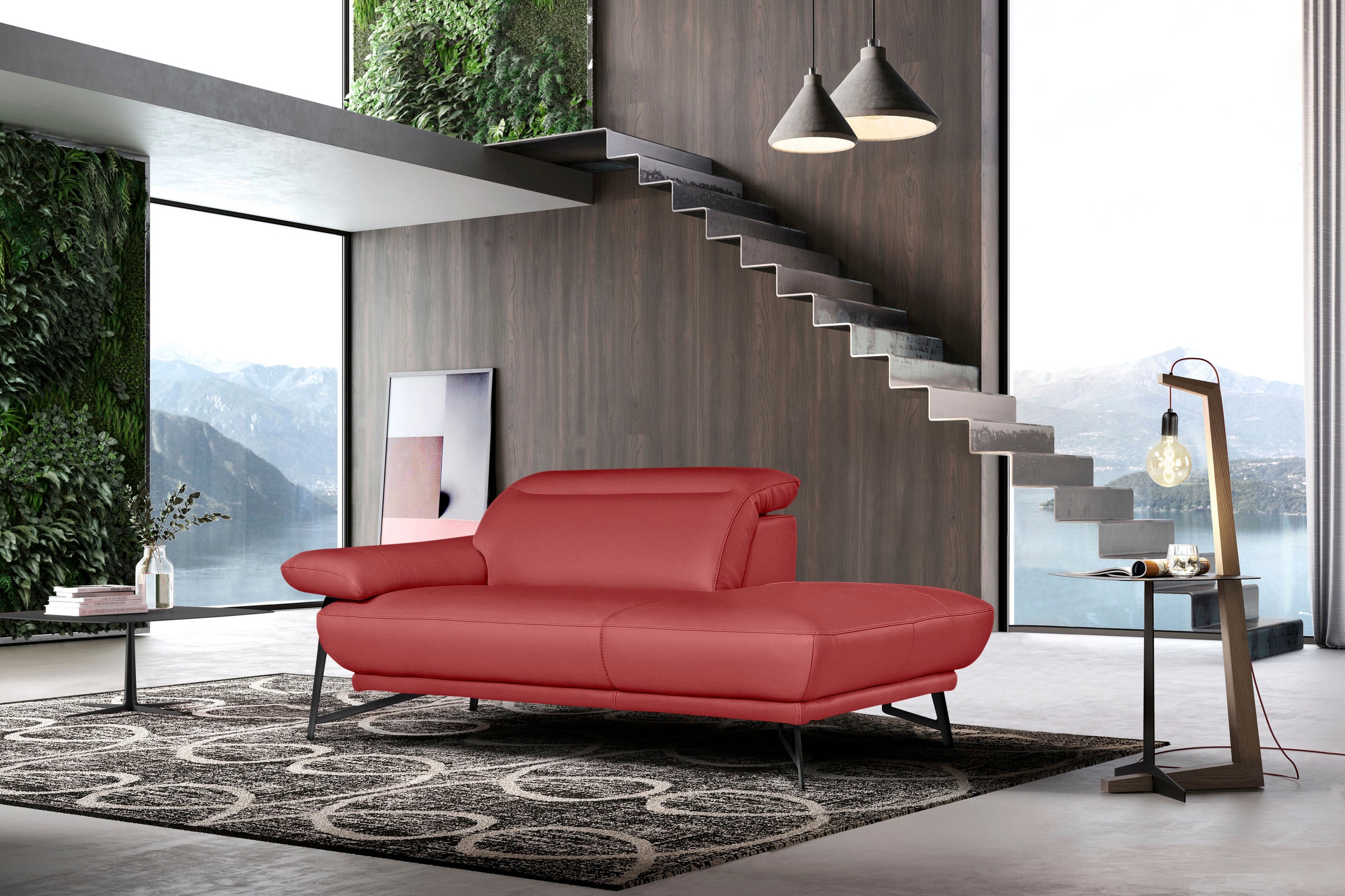 Egoitaliano Sofa "Anais, Design mit hohem Sitzkomfort, Fußfarbe schattengra günstig online kaufen