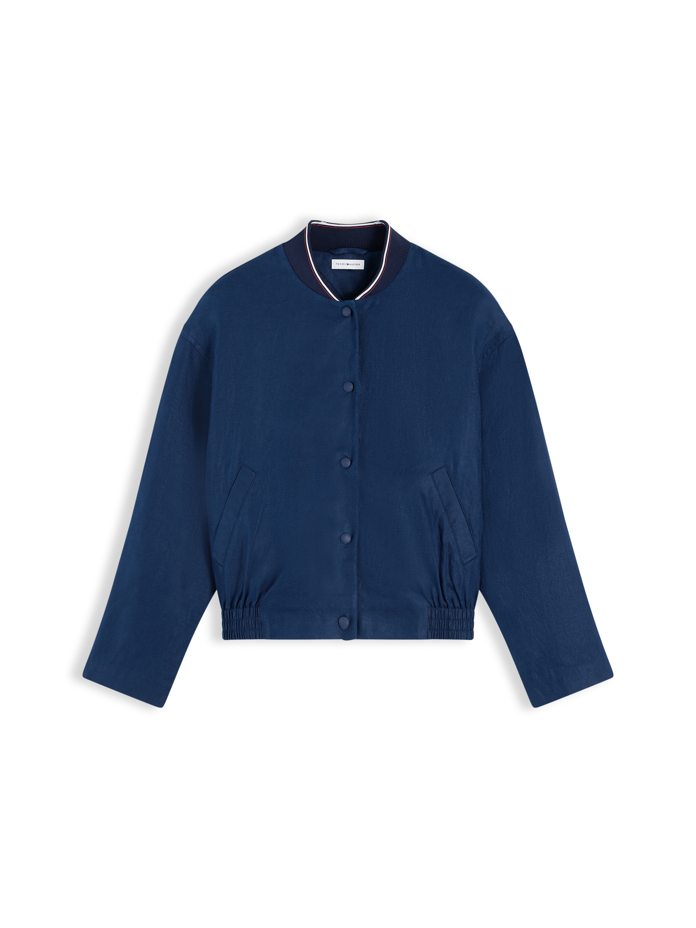 Tommy Hilfiger Bomberjacke »RWB LINEN BOMBER« Leinen