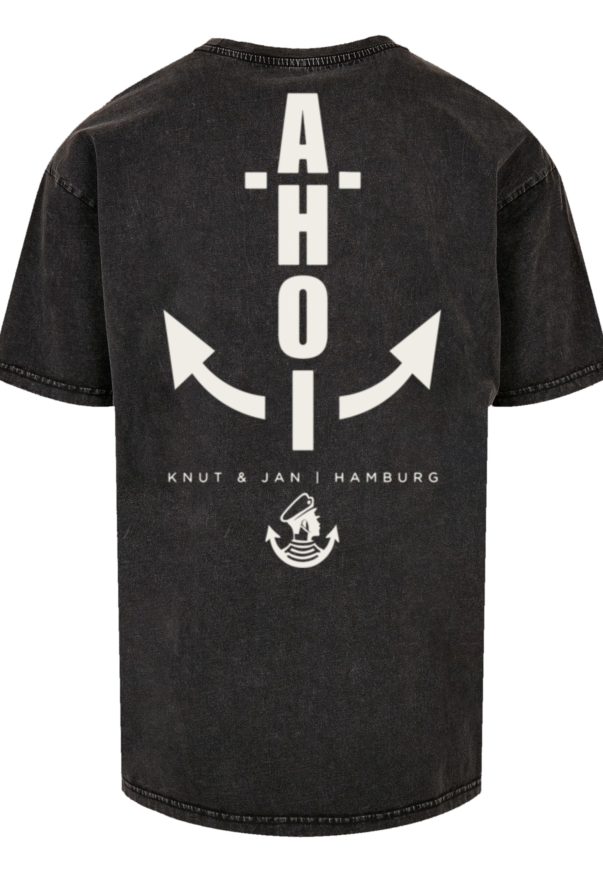 F4NT4STIC T-Shirt »Ahoi Anker Knut & Jan Hamburg«, Print