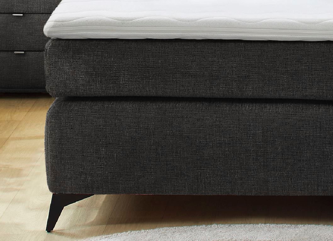 Jockenhöfer Gruppe Boxspringbett »Chalet, inklusive Kissen«, Wende-Bonell-Federkern-Matratze (H2/H3), PU-Schaum Topper