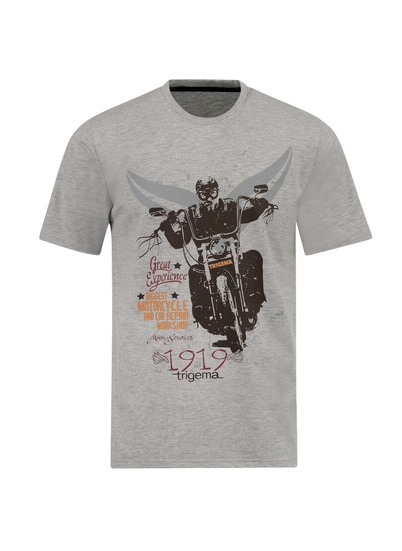 Trigema T-Shirt »TRIGEMA kaufen T-Shirt Motorrad-Print« | ▷ mit BAUR