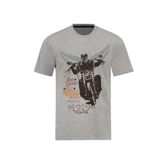 Trigema T-Shirt »TRIGEMA T-Shirt mit Motorrad-Print« ▷ kaufen | BAUR