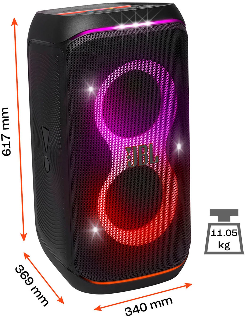JBL Party-Lautsprecher »PartyBox Club 120« (Bluetooth Wireless-Audio-Streaming 160 W)