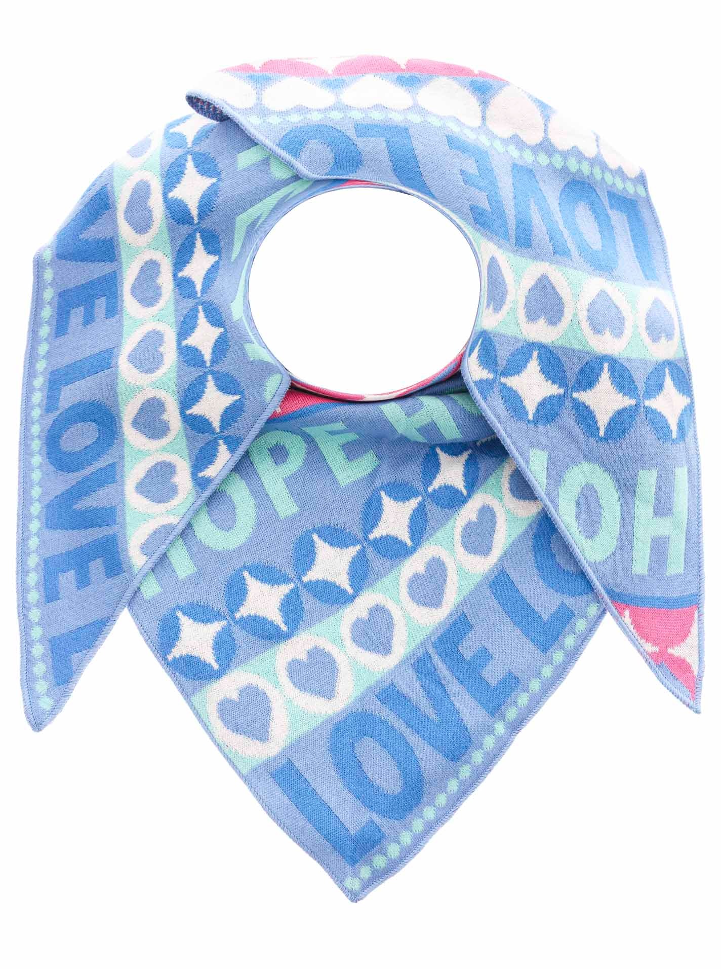 Zwillingsherz Dreieckstuch ""Jahrmarkt"" Schriftzug, farbenfroh, wärmend, S günstig online kaufen