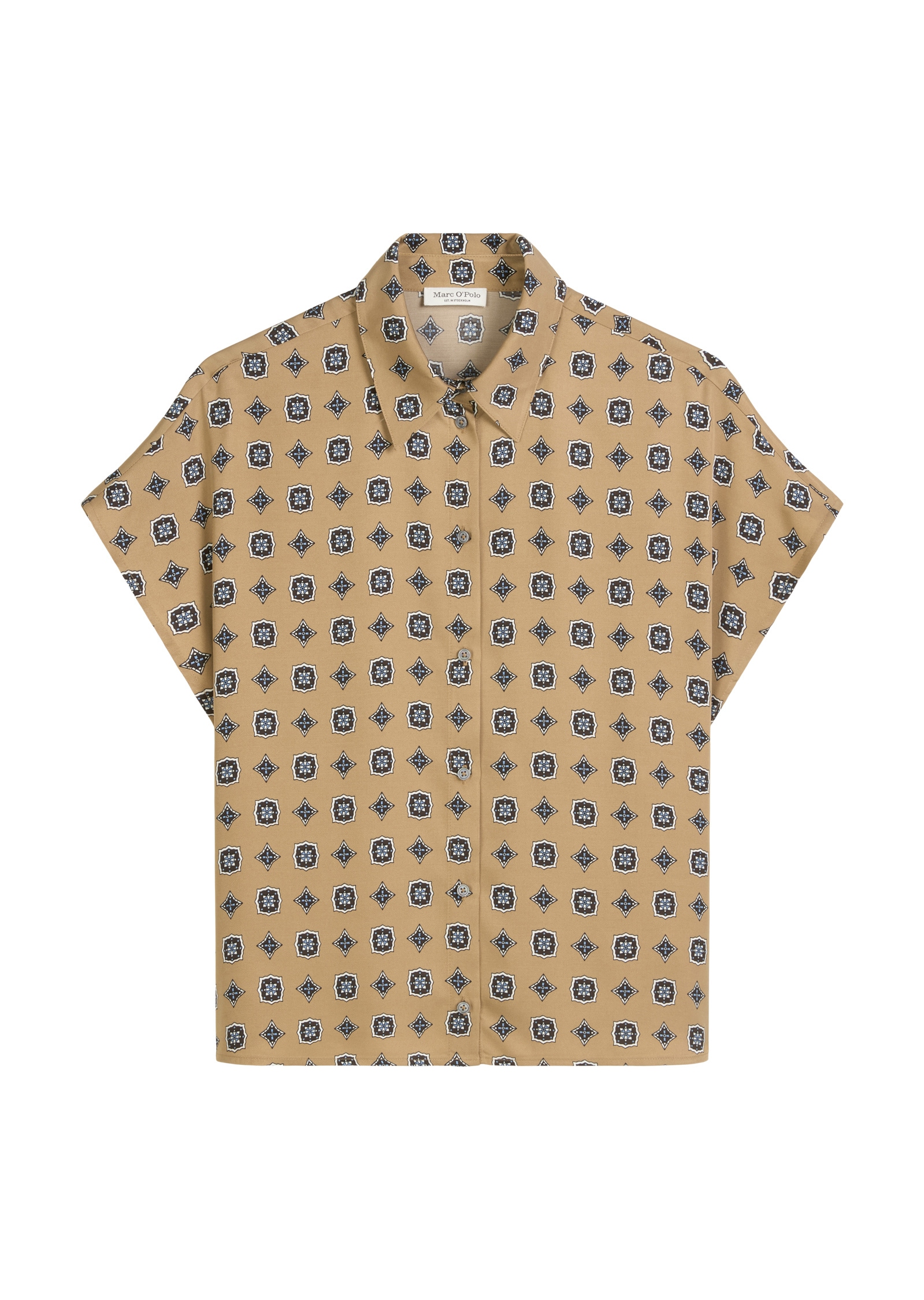 Marc O'Polo Kurzarmbluse »aus Viskose-Twill«