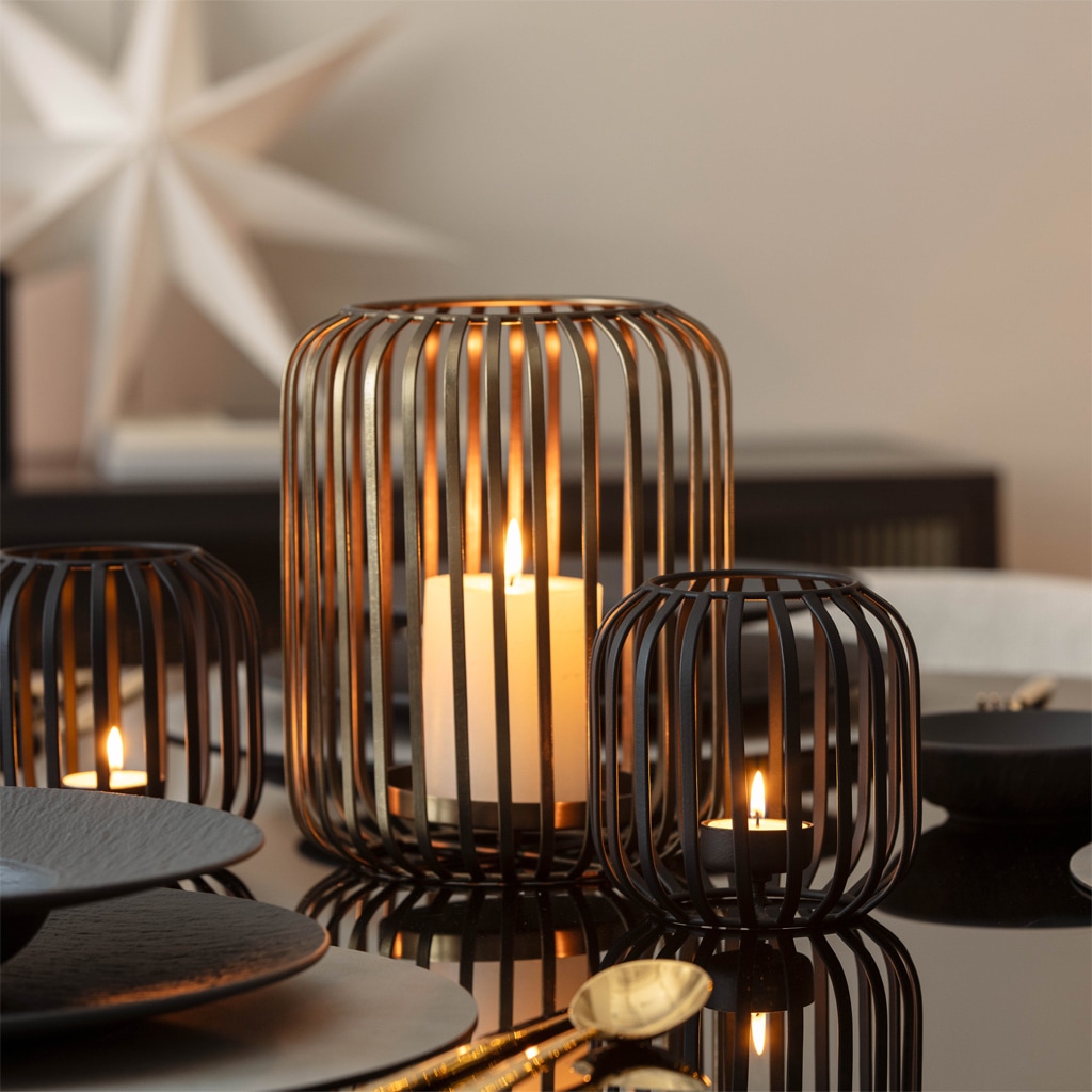 Villeroy & Boch Windlicht »Windlicht Christmas Chic 12,5 cm schwarz« Nur Dekoration