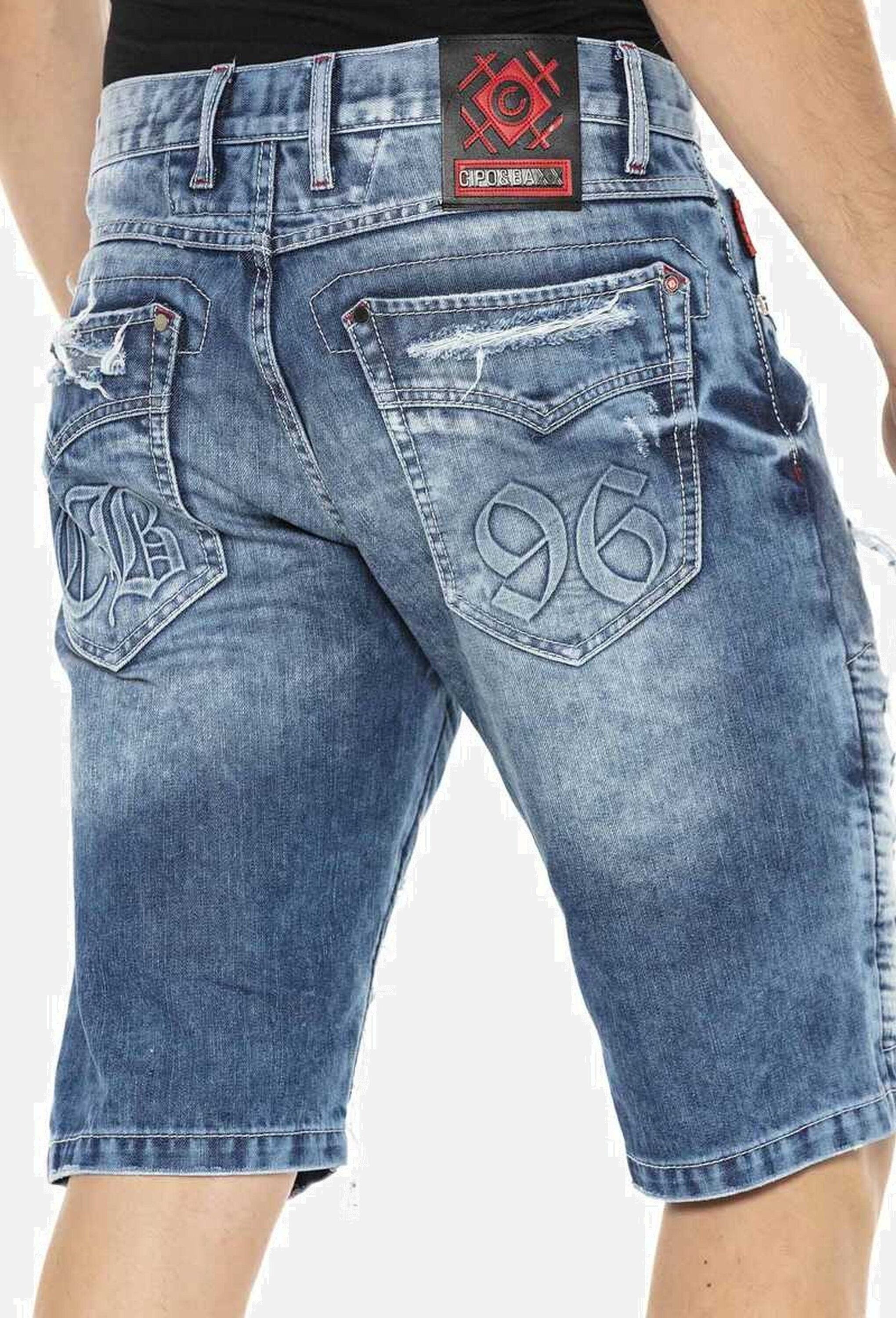 Cipo & Baxx Jeansbermudas »Cipo & Baxx Bermuda & Short« mit Reißverschluss, CK219