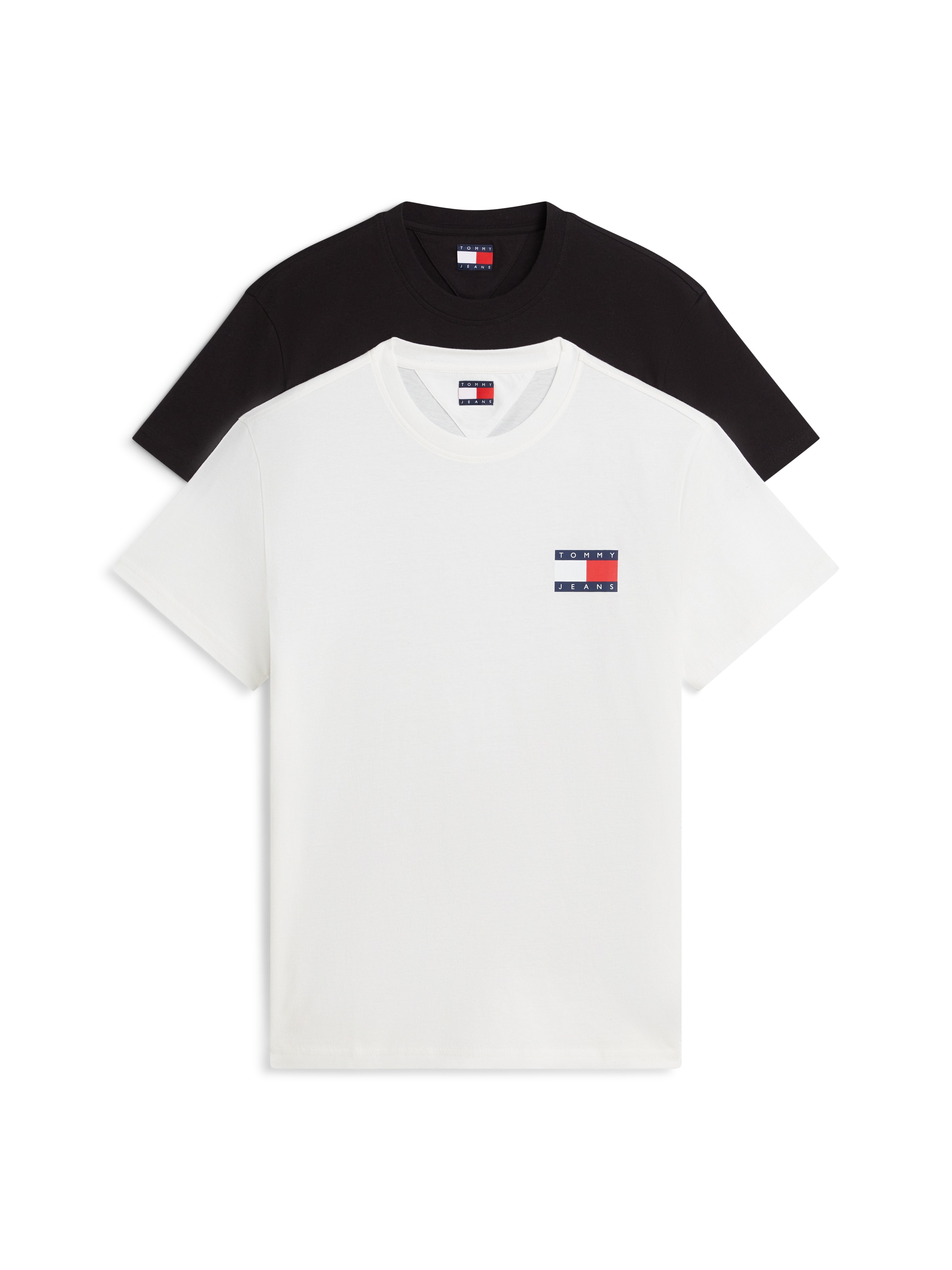 Tommy Jeans T-Shirt "TJM SLIM 2PACK ESS FLAG TEE" 2 Stk.