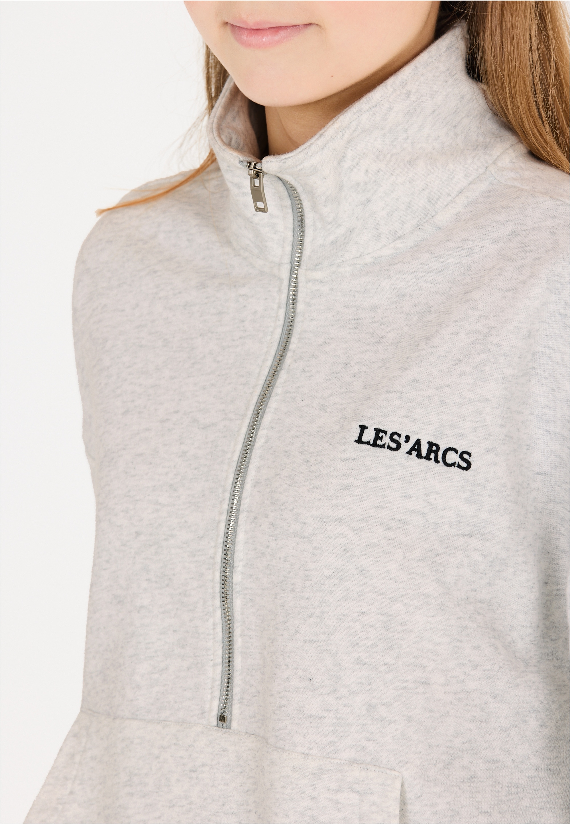 Les'Arcs Sweatshirt »Inghean«, mit smartem Halbreißverschluss