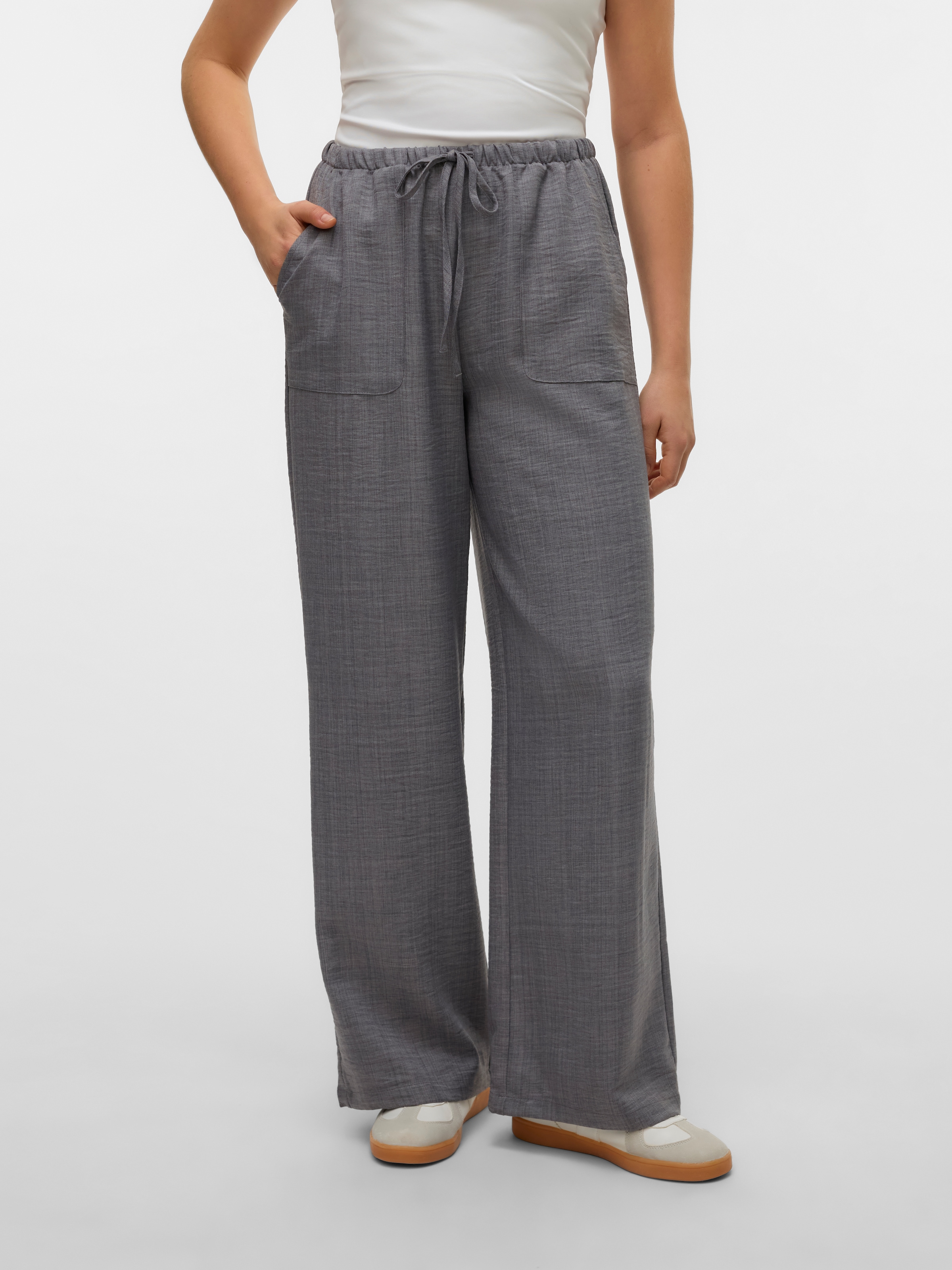 Vero Moda Schlupfhose "VMMELANEY HW LOOSE PANT WVN GA NOOS", Sommerhose günstig online kaufen