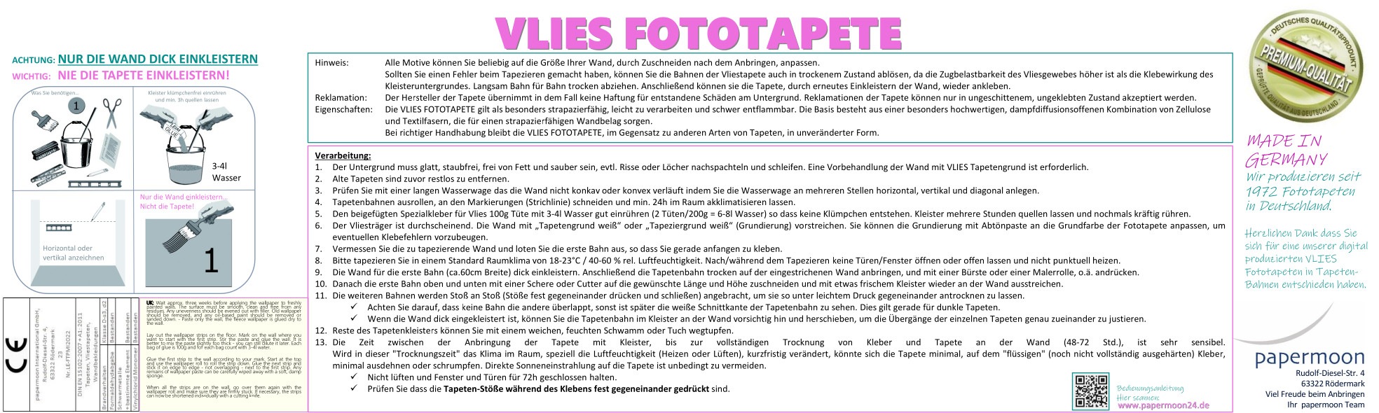 Papermoon Fototapete "Manhattan Stadtbild"