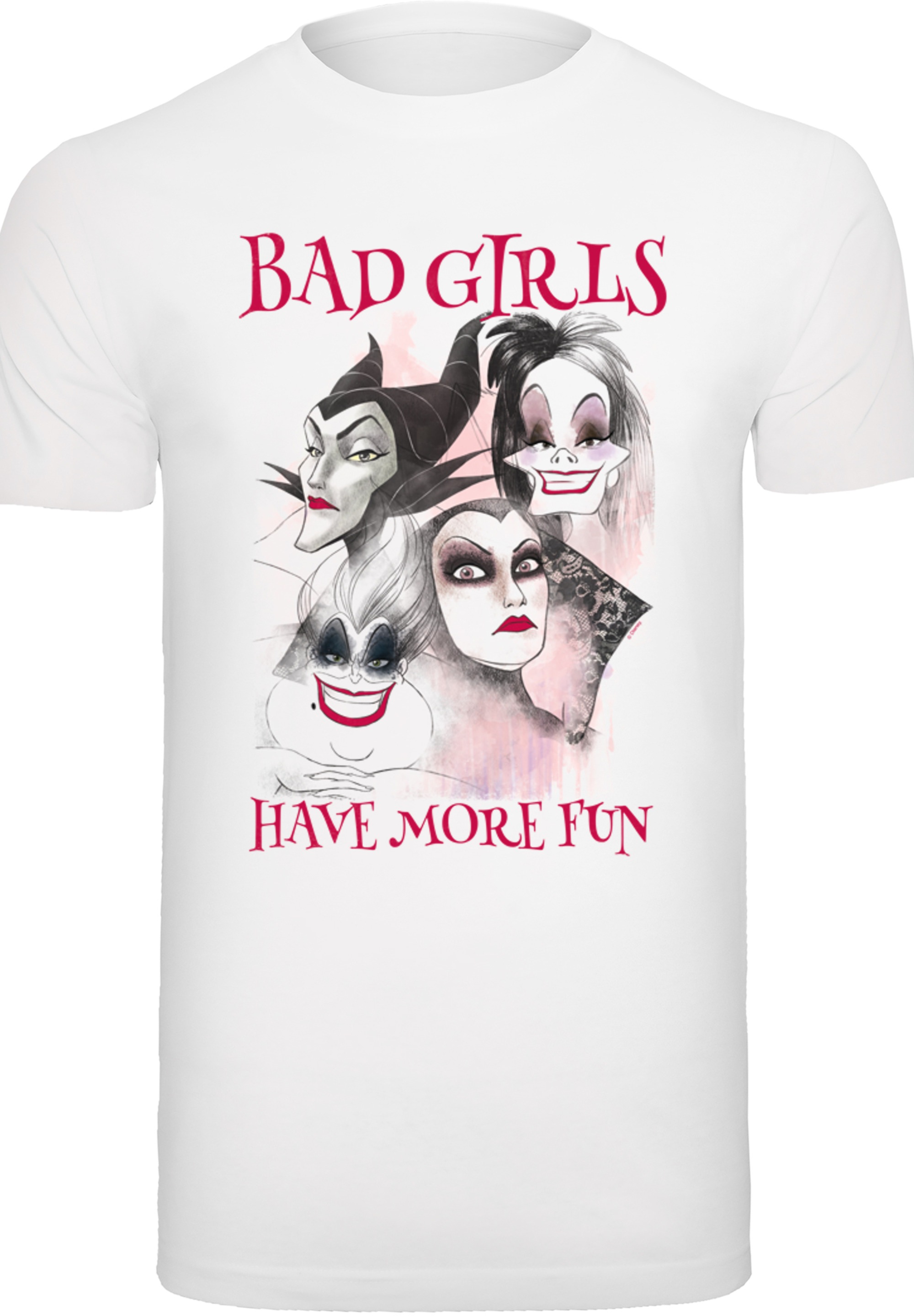 F4NT4STIC T-Shirt »Disney Bad Girls Have More Fun«, Herren,Premium Merch,Regular-Fit,Basic,Bedruckt