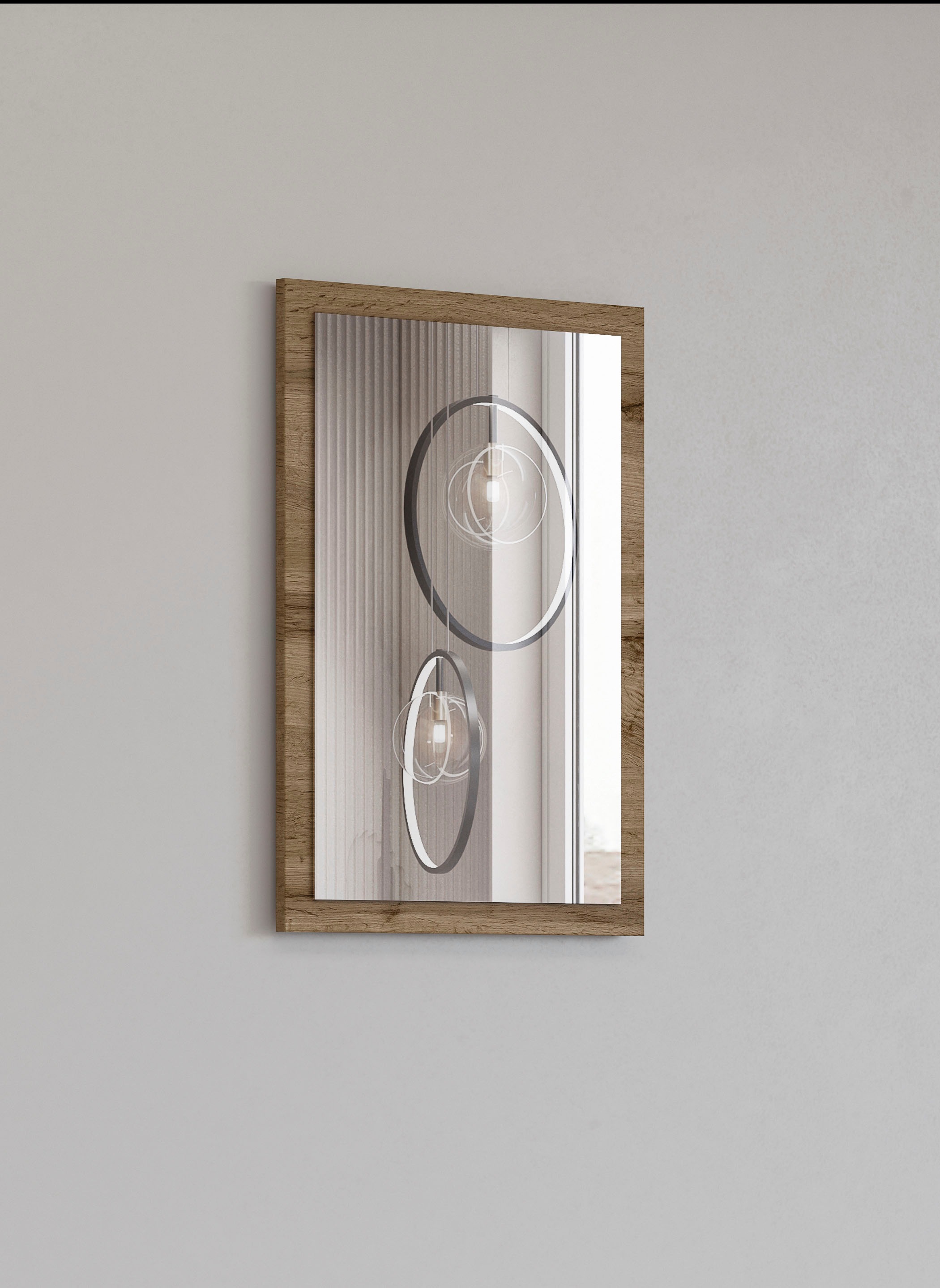 Thumbnail - OTTO home Garderobenspiegel "Cross,Breite 40-60 cm moderner Flurspiegel hochkant oder quer hängend" Wandspiegel mit Rahm...