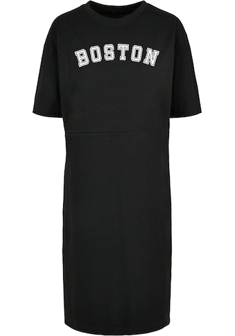 Shirtkleid »Merchcode Damen Ladies Boston X Organic Oversized Slit Tee Dress«, (1 tlg.)