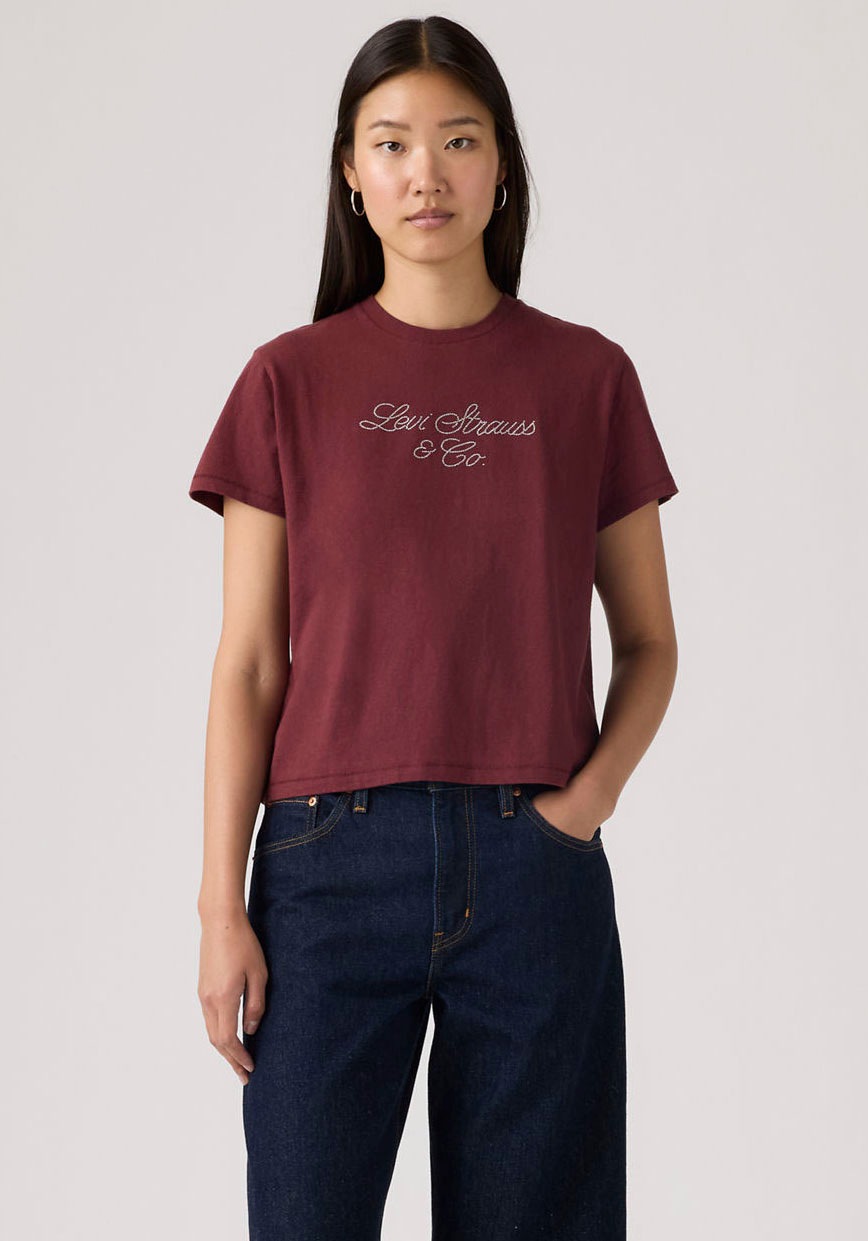 Levis T-Shirt "GRAPHIC CLASSIC T" Glitzerne Applikation günstig online kaufen