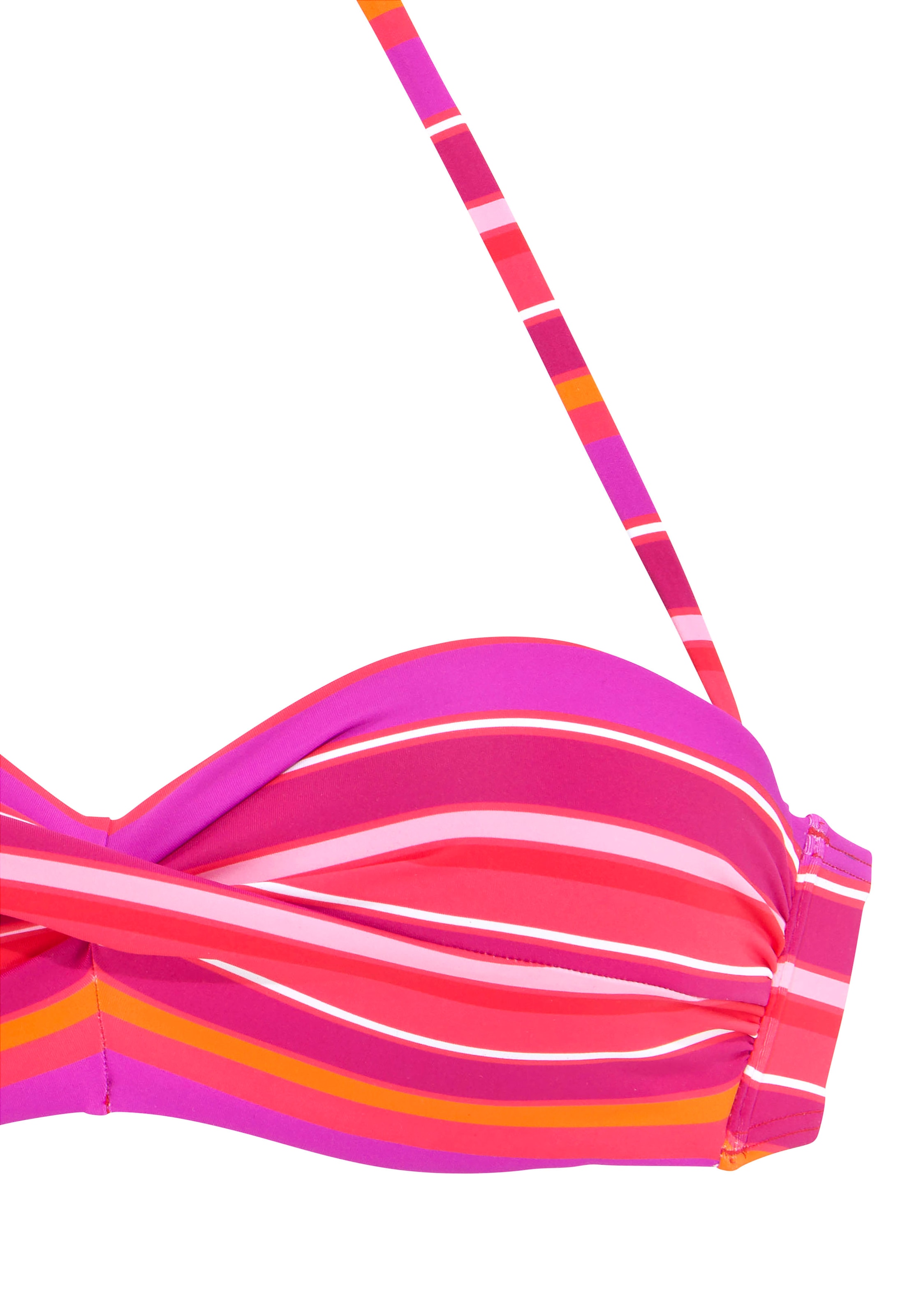 s.Oliver Bügel-Bandeau-Bikini-Top »Fun«, im trendigen Streifen-Design
