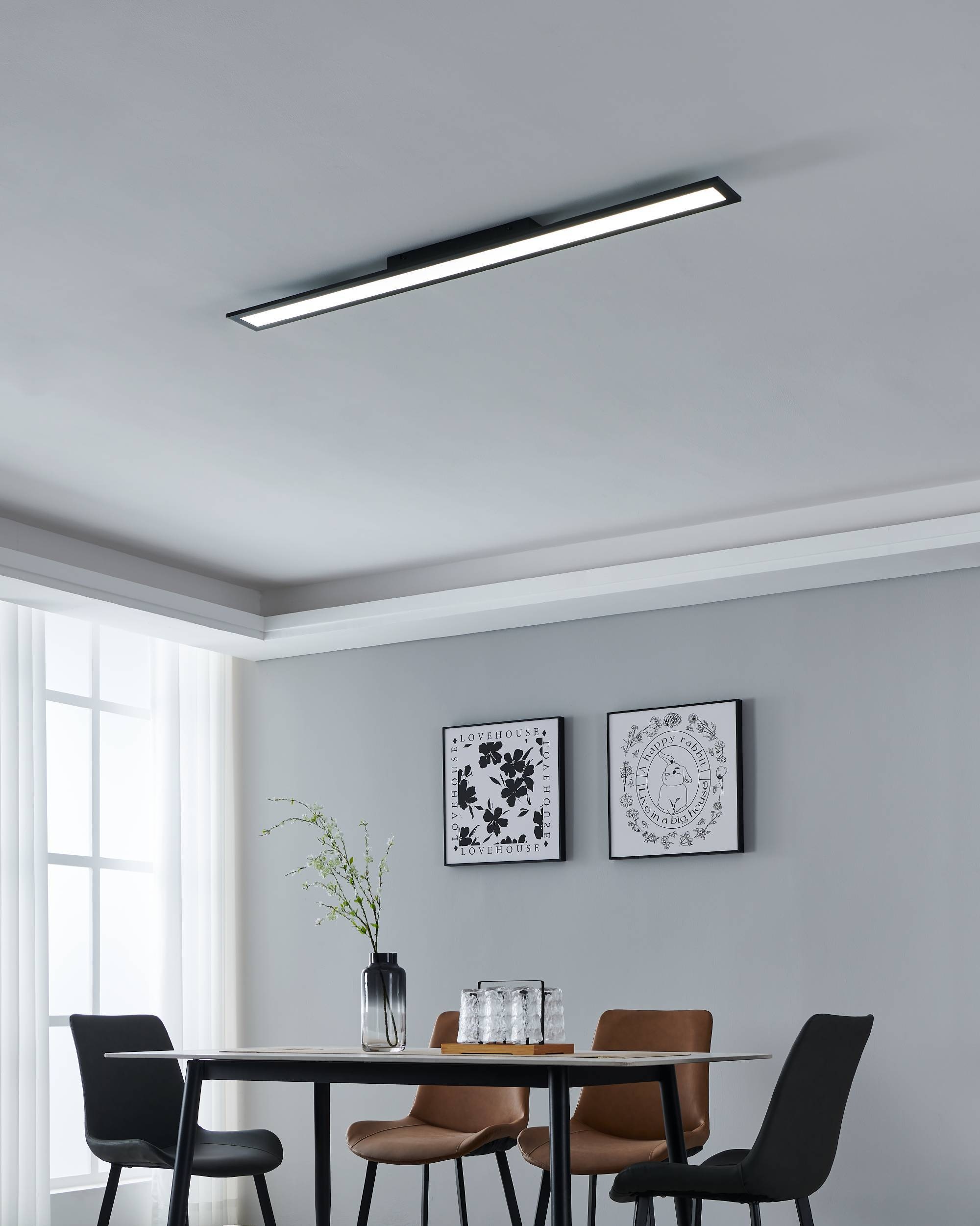 EGLO Deckenleuchte »SALOBRENA-Z« in schwarz aus Alu, Stahl / inkl. LED fest integriert - 33,5 Watt