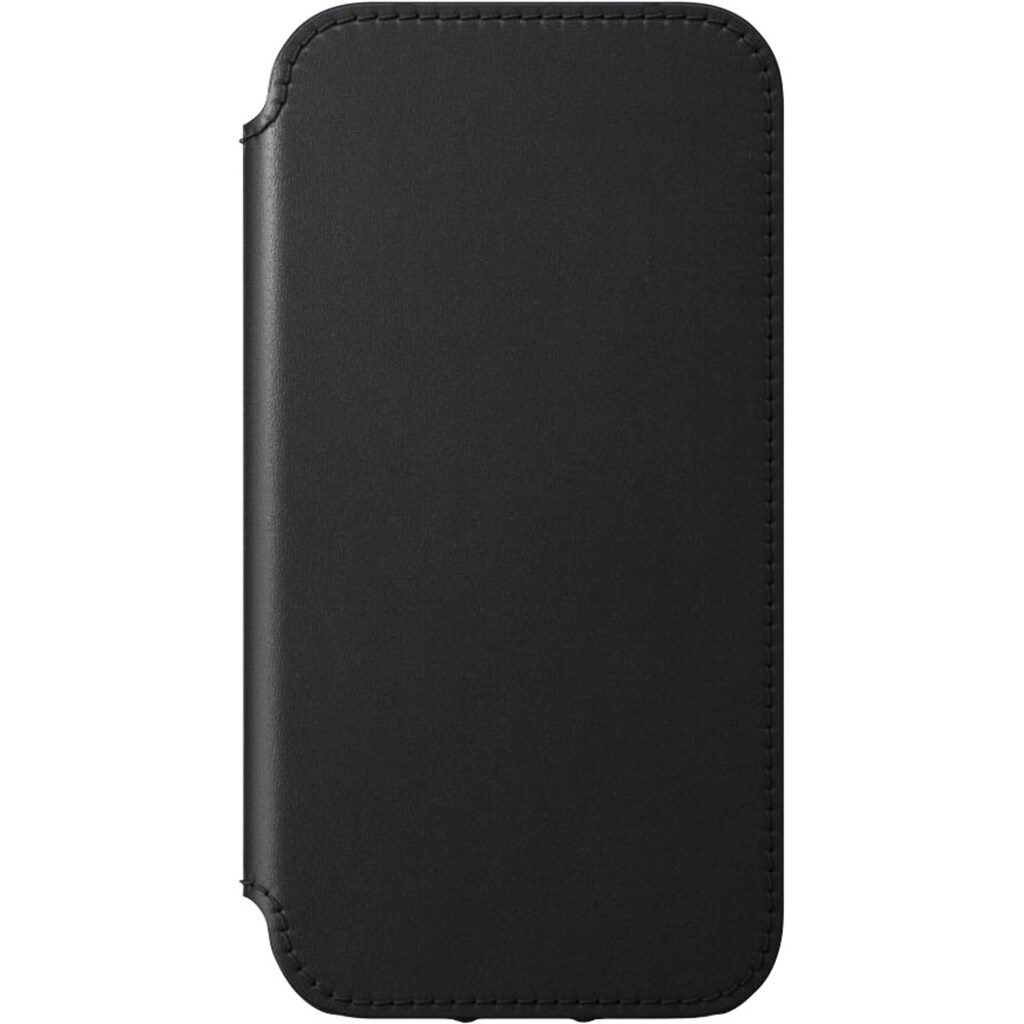 Nomad Smartphone-Hülle »Rugged Folio Case MagSafe Black Leather iPhone 12«, iPhone 12 Mini