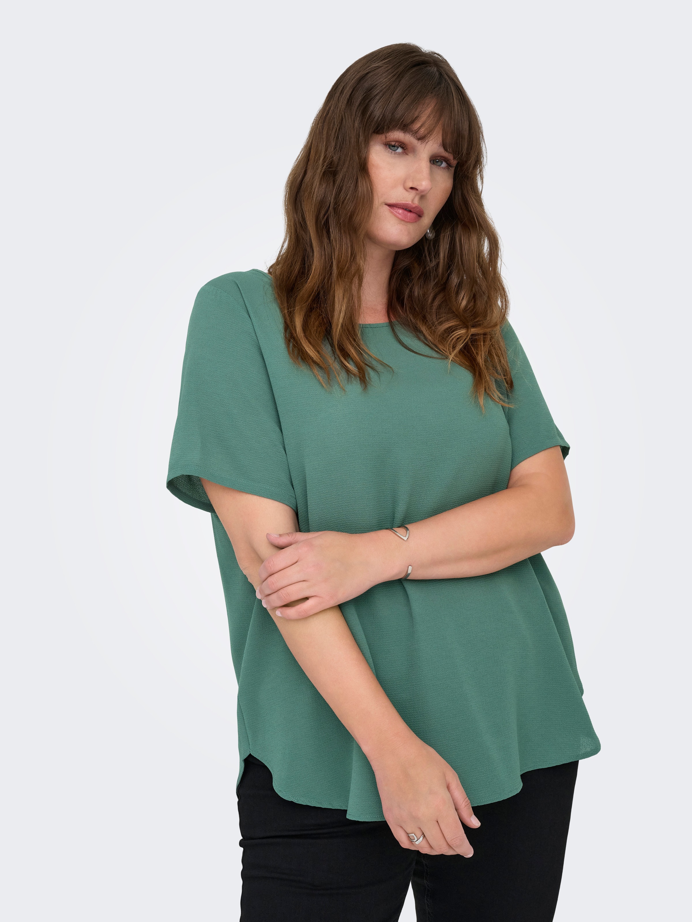 ONLY CARMAKOMA Shirtbluse "CARVICA SS TOP WVN NOOS" günstig online kaufen